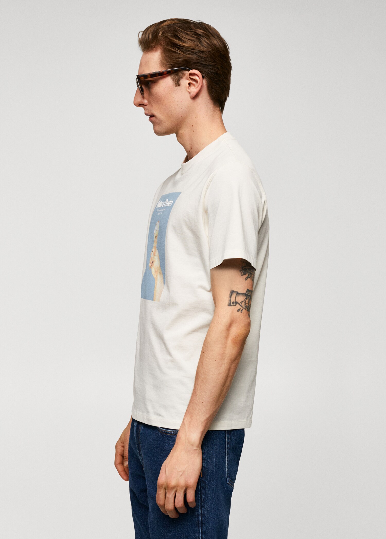 100% cotton printed t-shirt - Details of the article 2