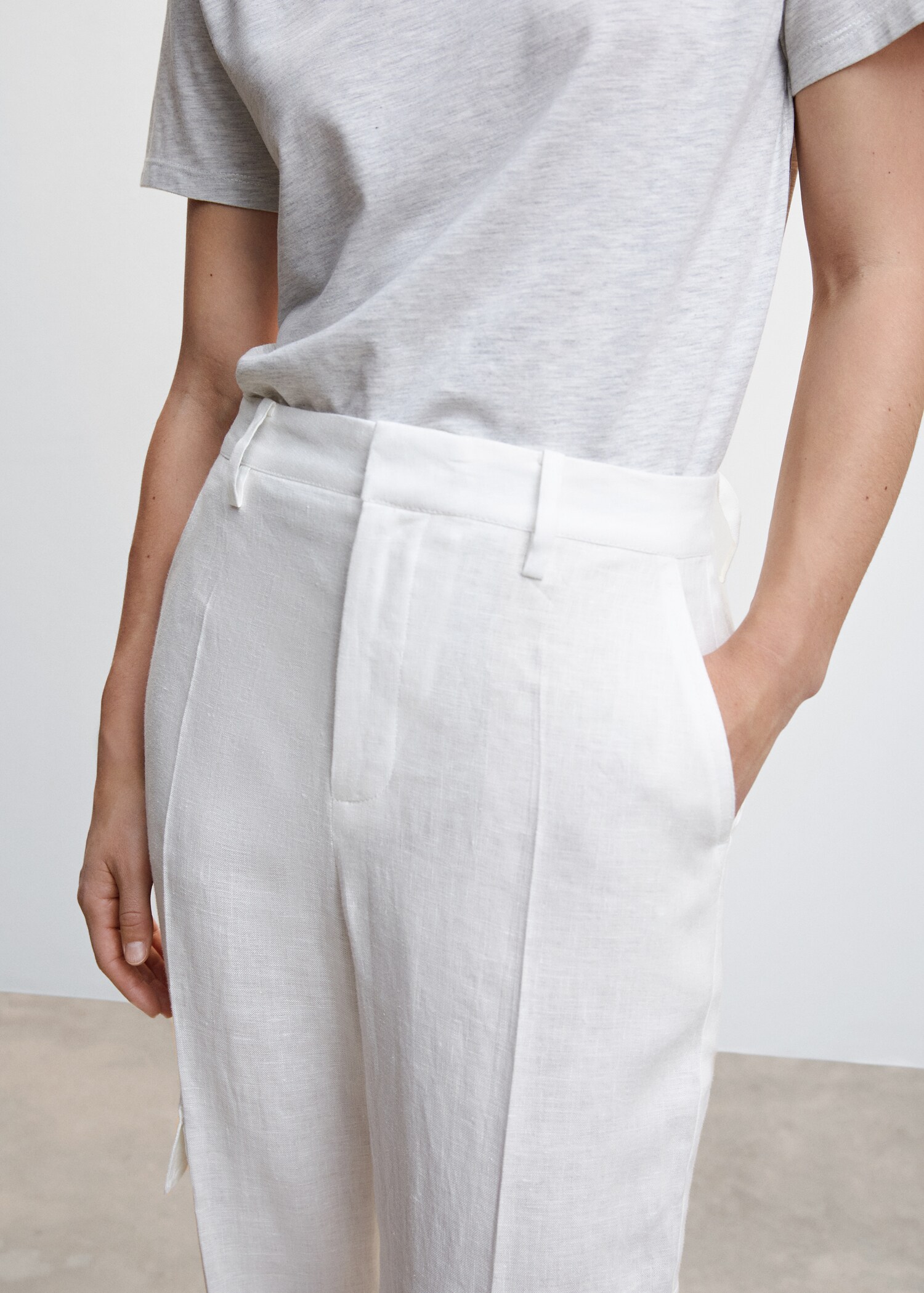 Linen cargo pants - Details of the article 6