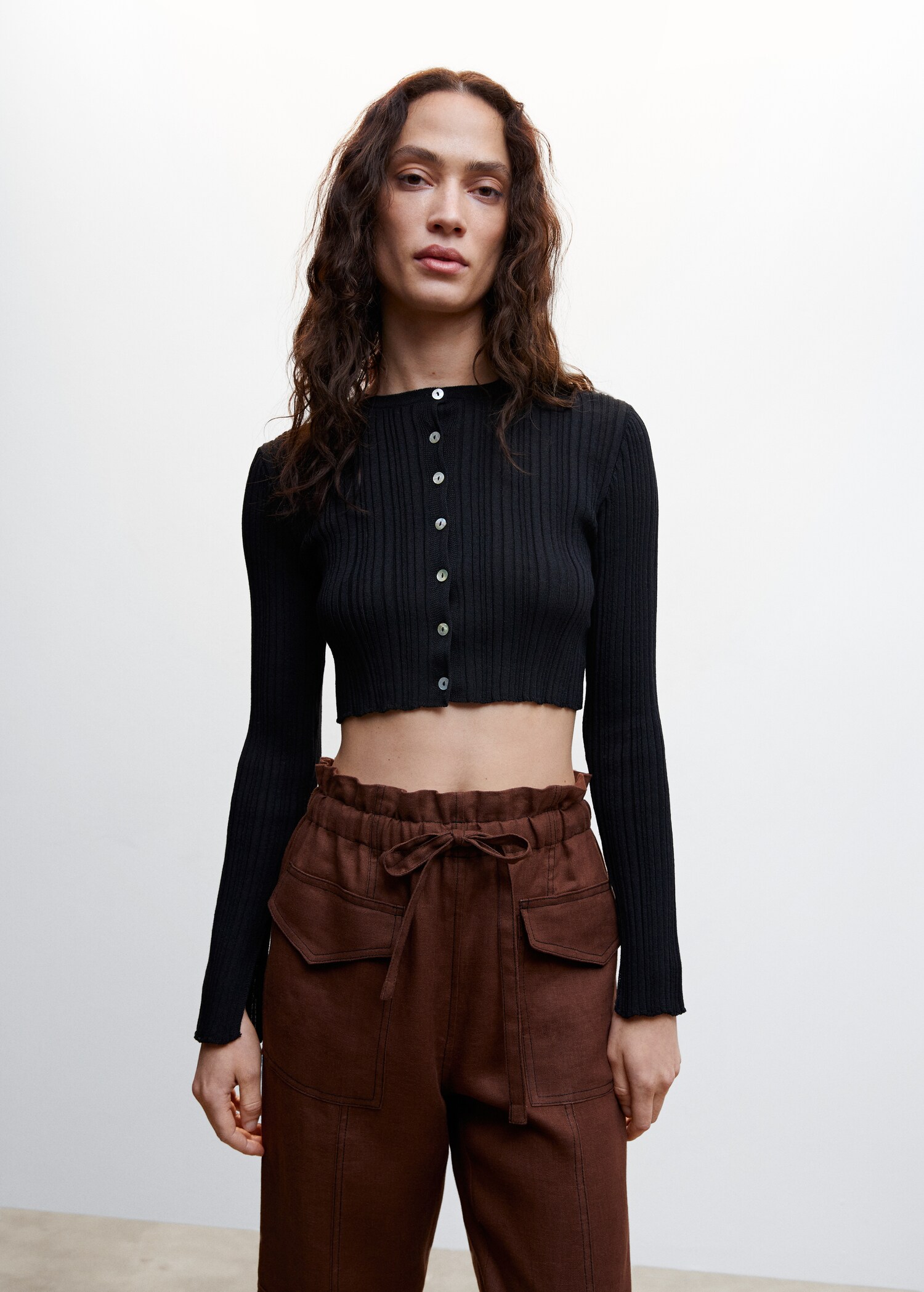 Linen cargo pants - Details of the article 1
