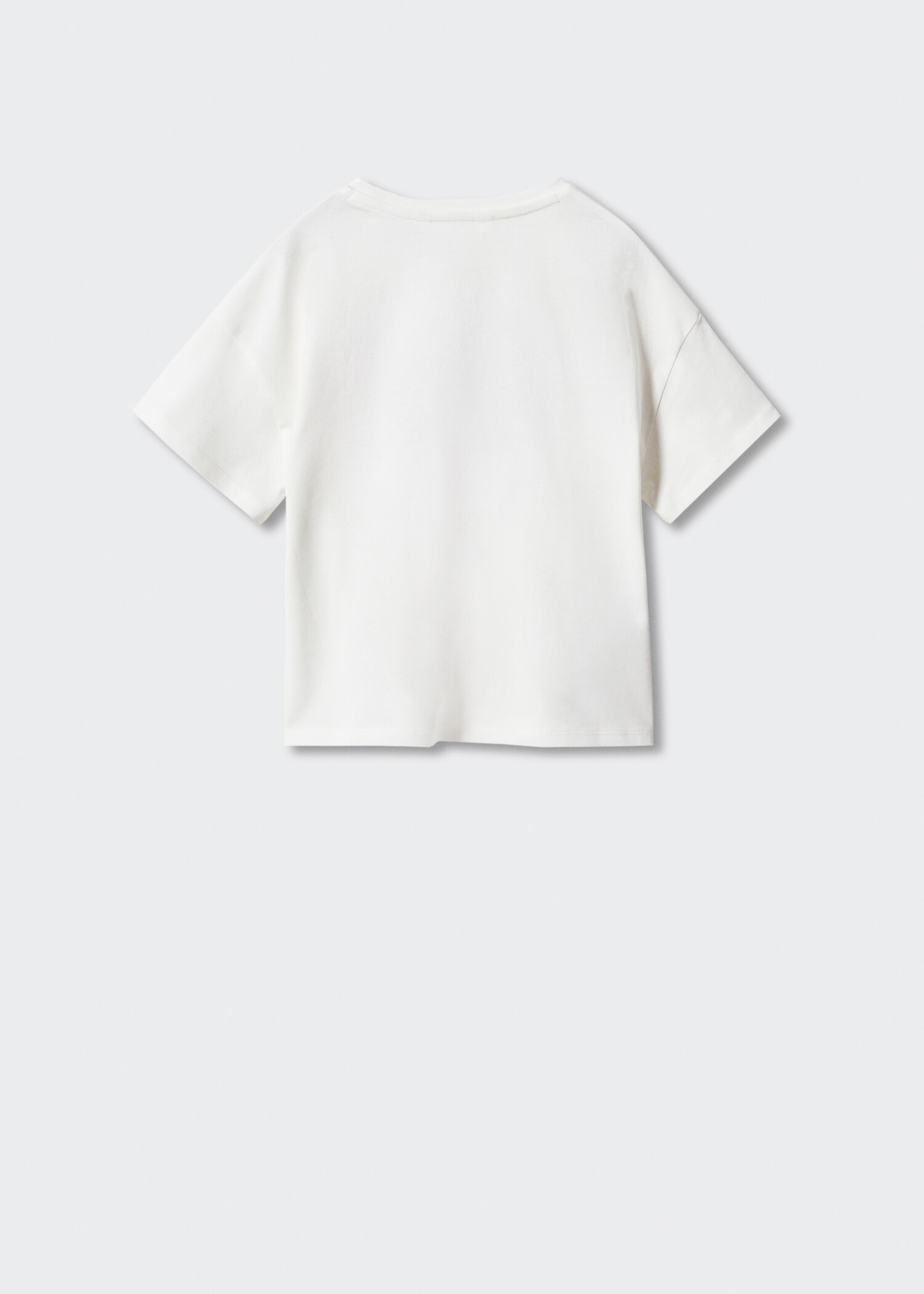 Print textured t-shirt - Reverse of the article