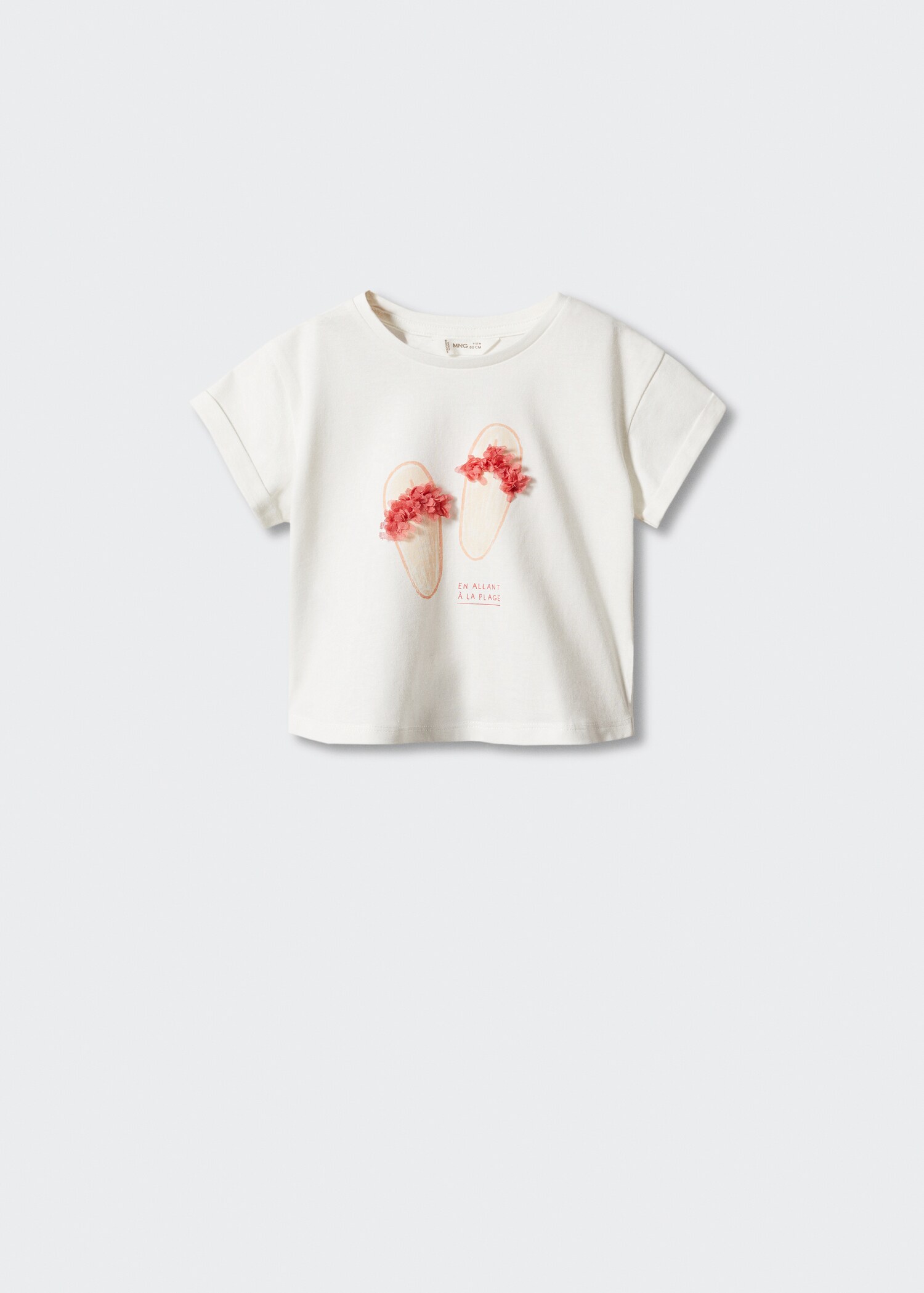 Printed cotton-blend T-shirt - Article without model