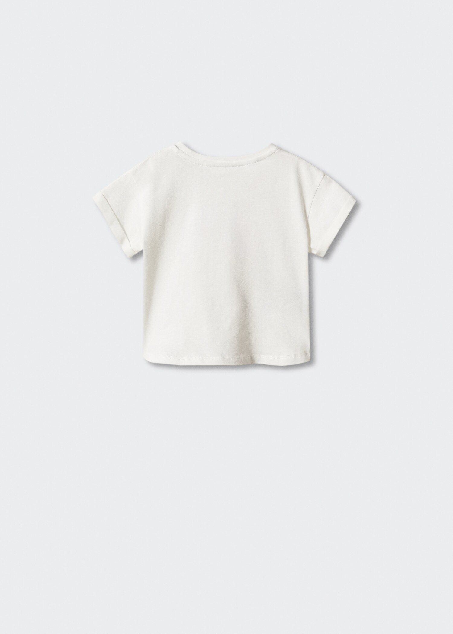 Printed cotton-blend T-shirt - Reverse of the article