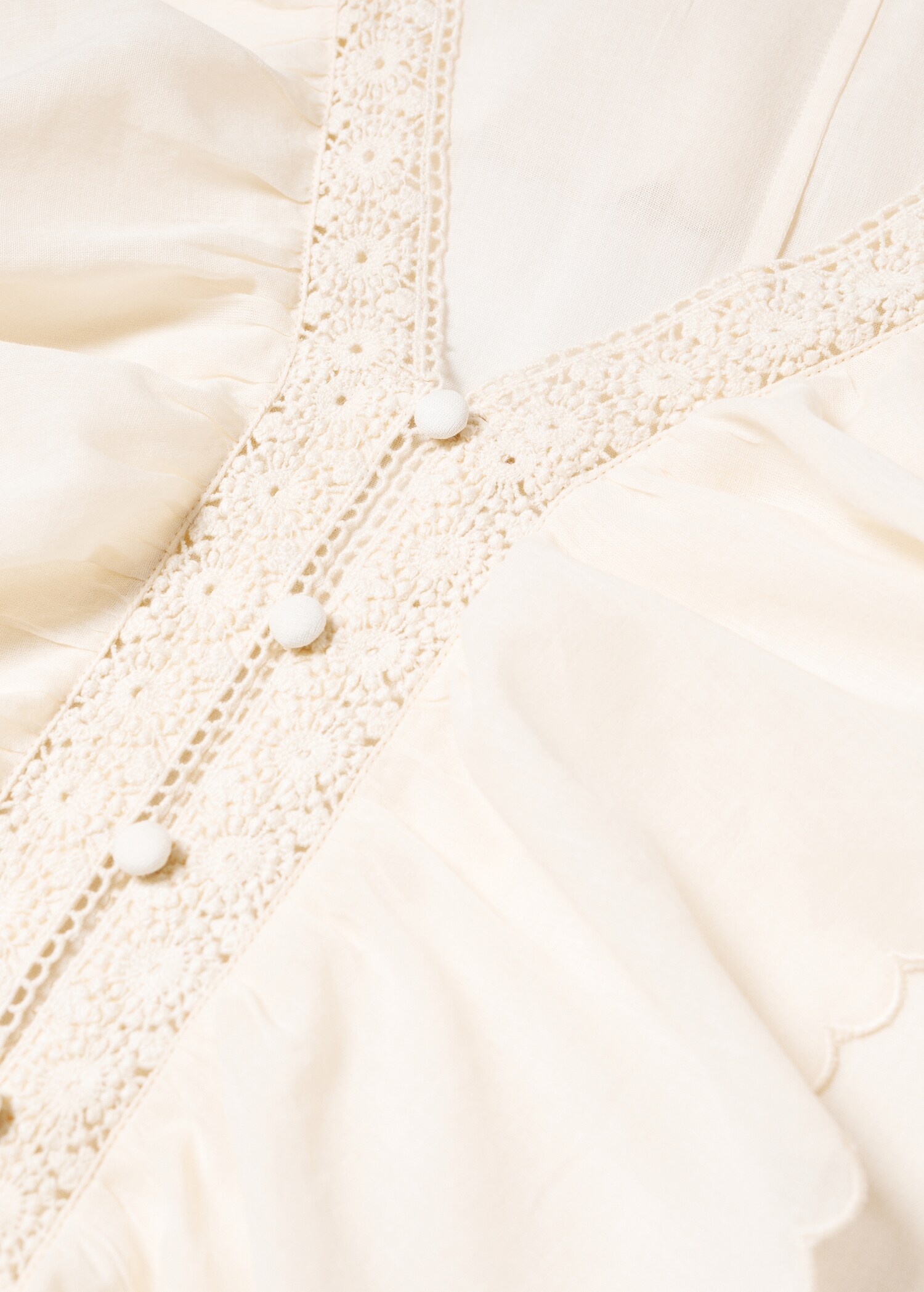 Blusa manga abullonada volantes - Detalle del artículo 8