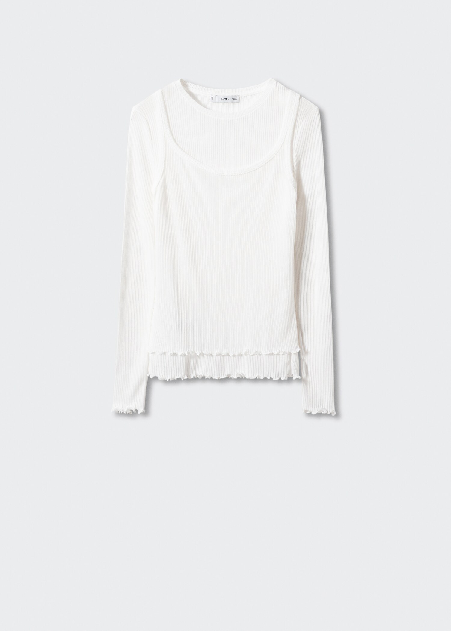 T-shirt combiné top - Article sans modèle