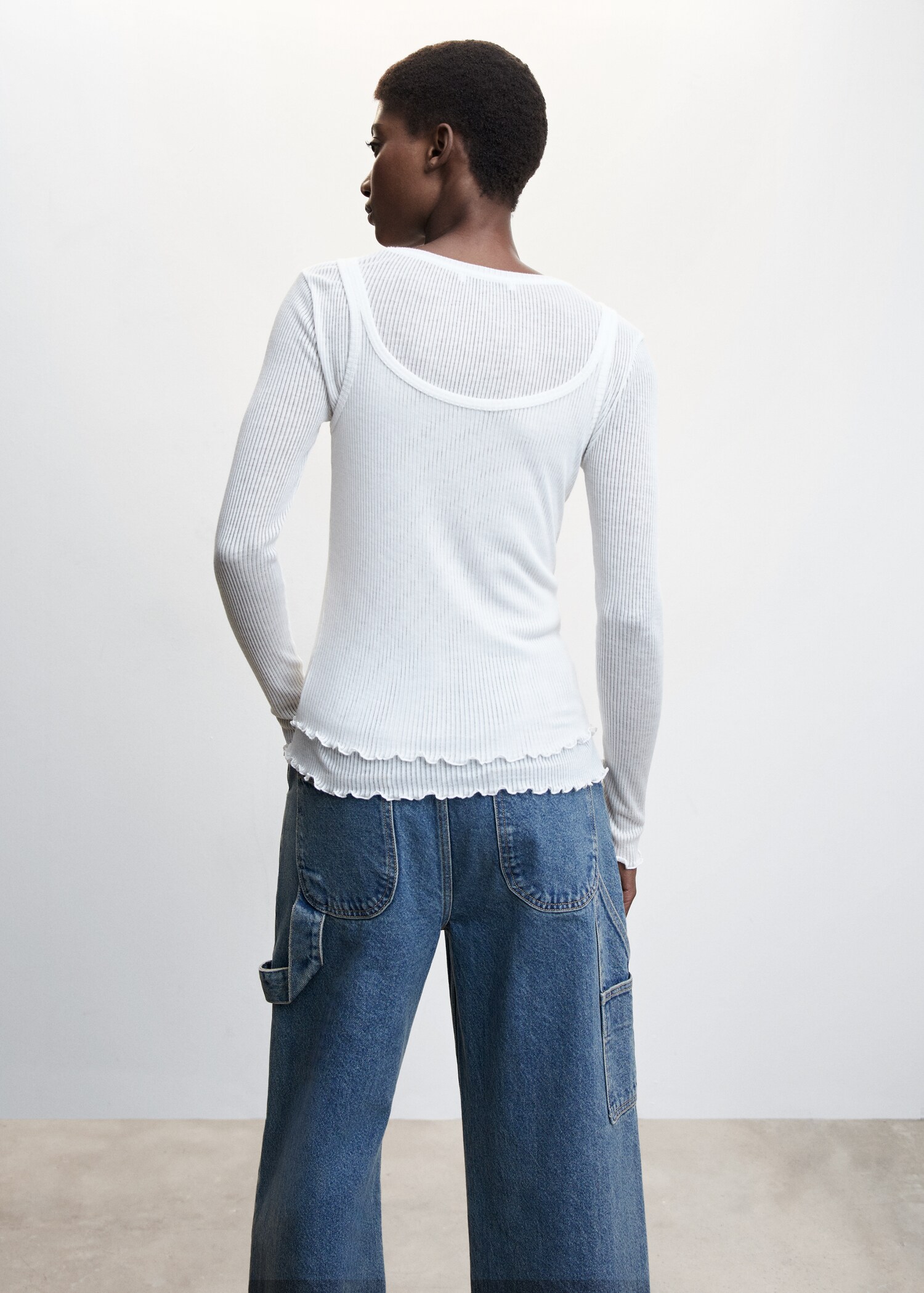 T-shirt combiné top - Verso de l’article