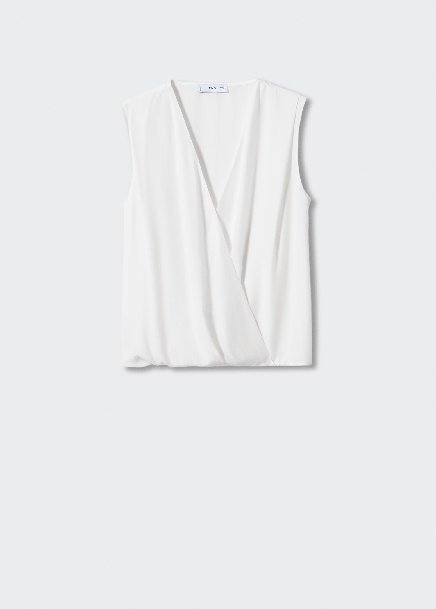 Blusa cruzada de liocel - Artigo sem modelo