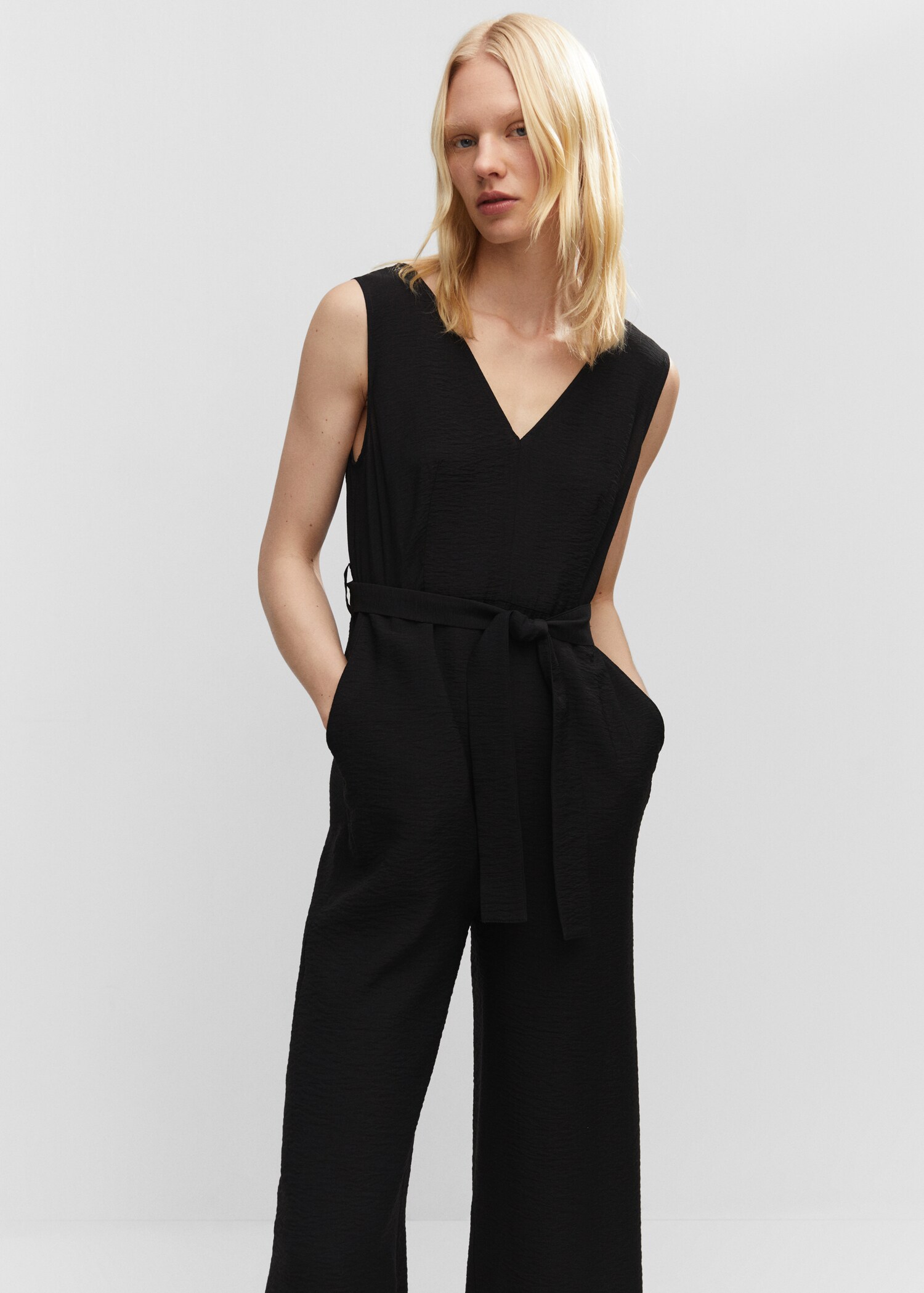 Bow long jumpsuit - Medium plane