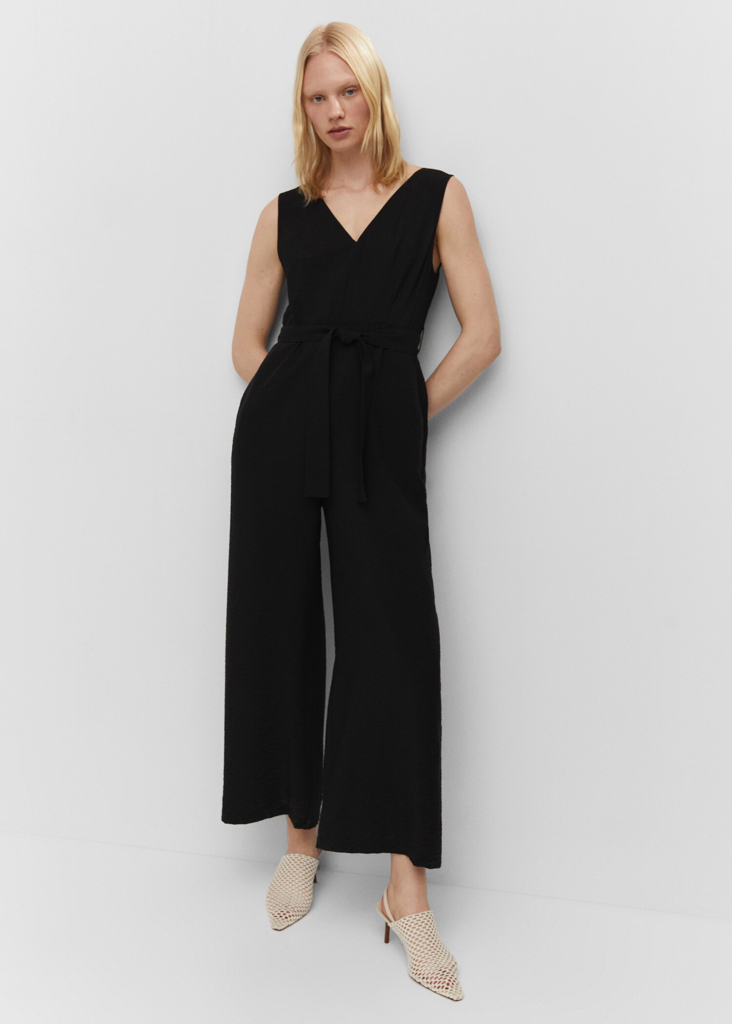 Bow long jumpsuit - Details of the article 2