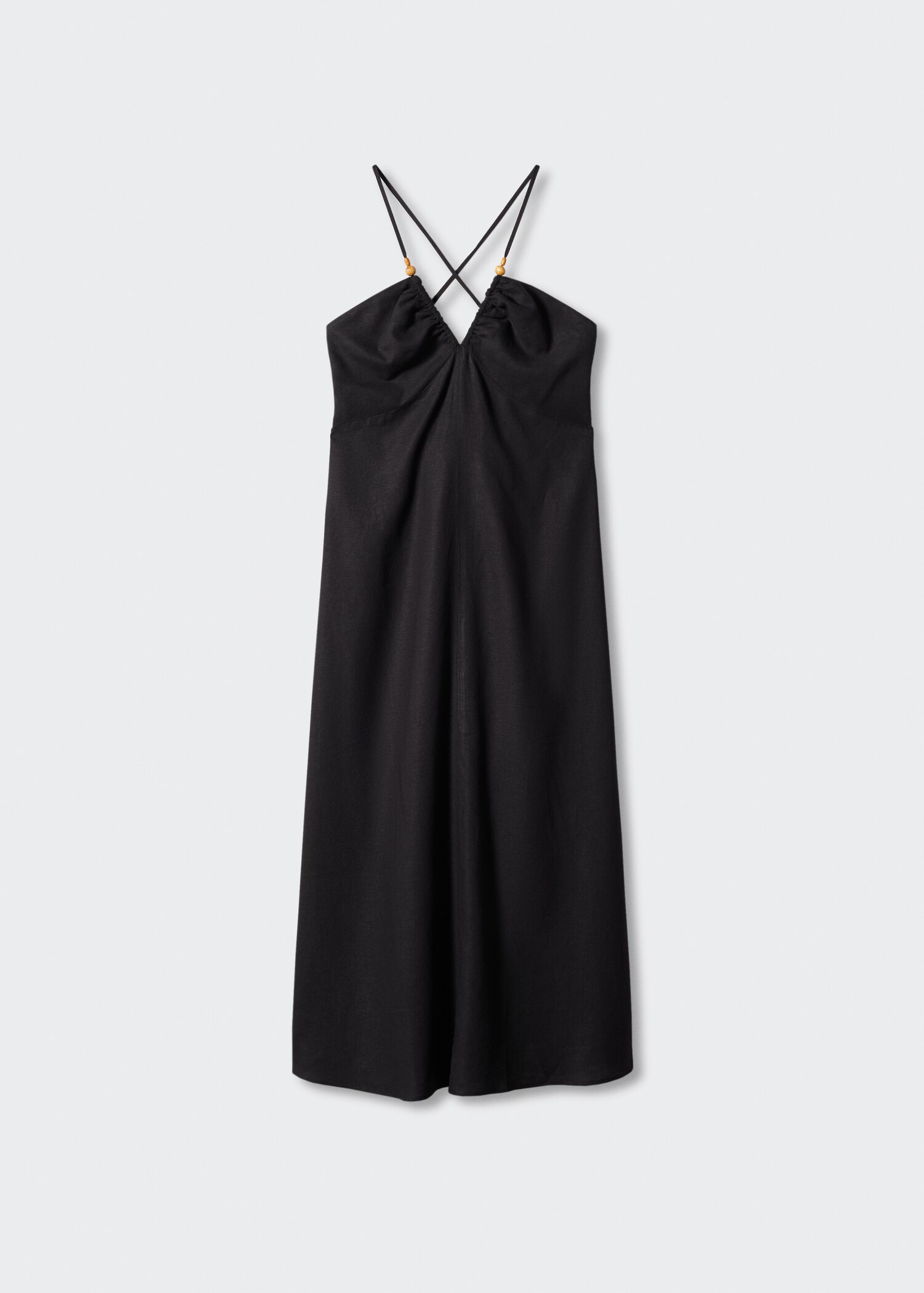 Linen cross-back dress - Article without model