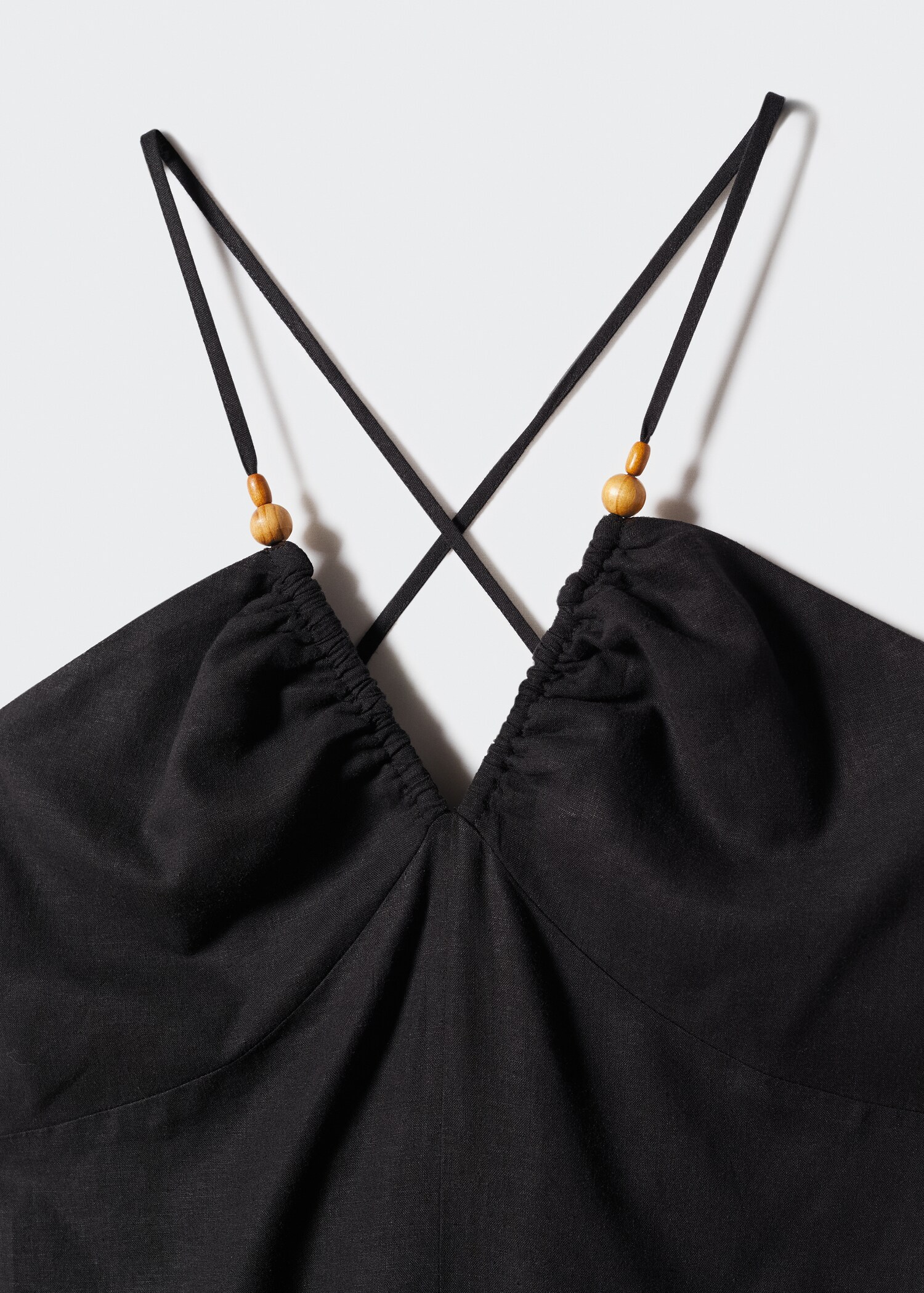 Linen cross-back dress - Details of the article 8