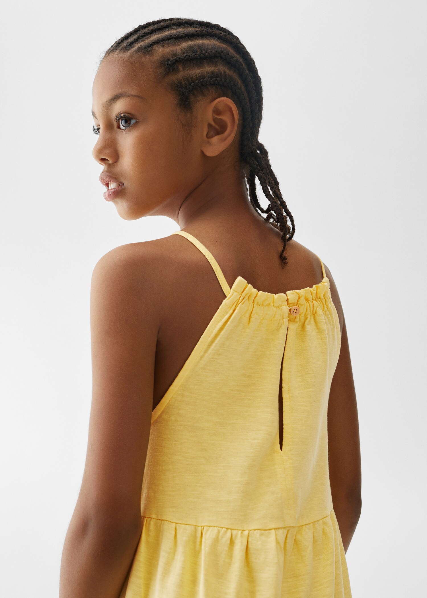 Frill cotton dress - Details of the article 1