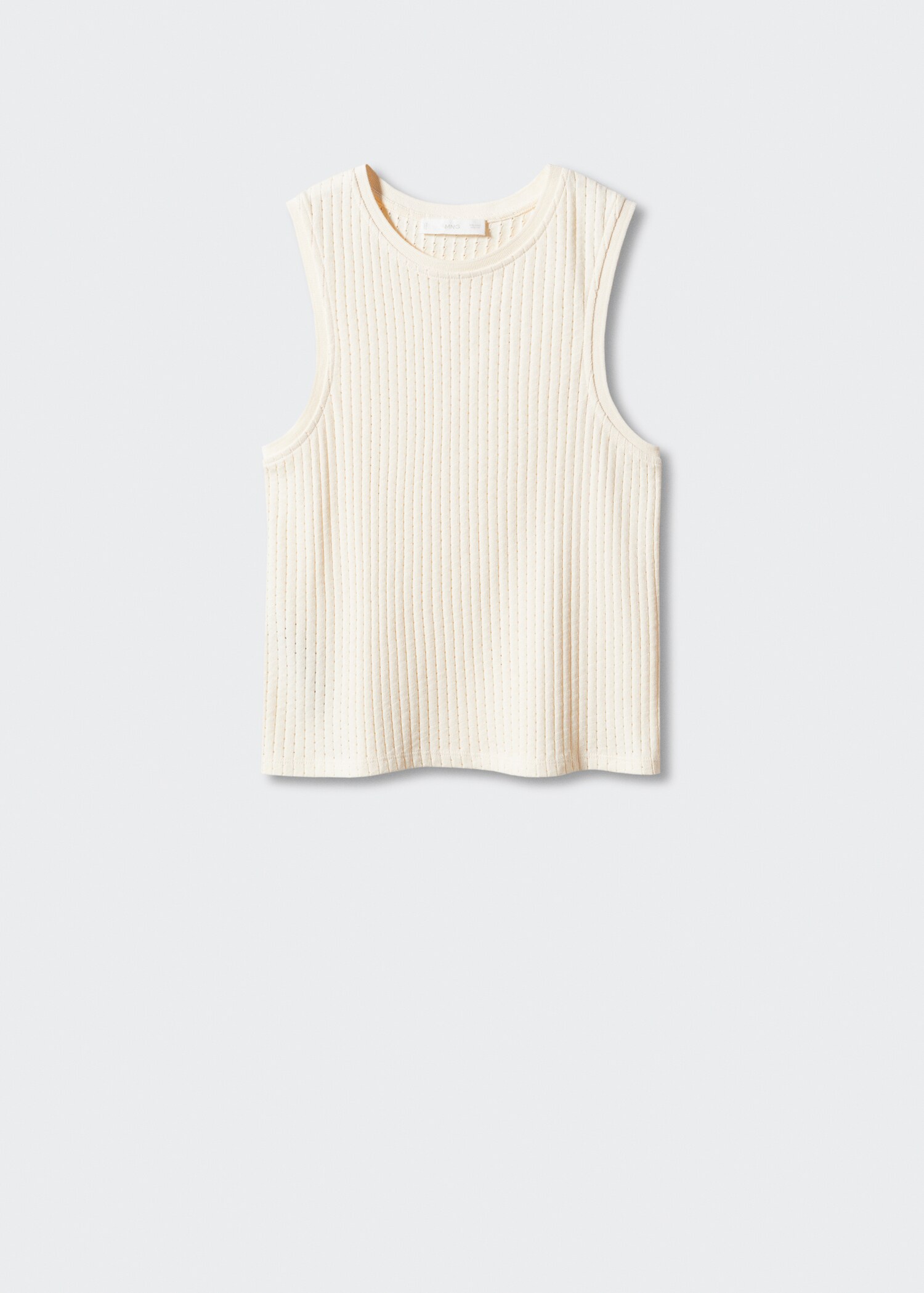 Openwork details knit top - Article without model