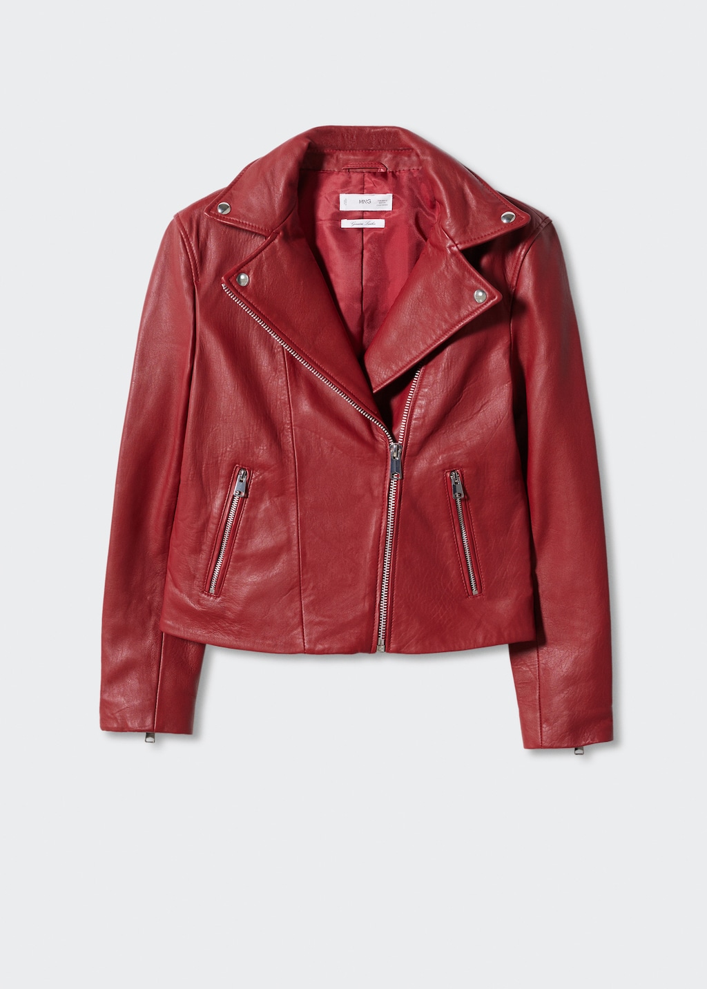 Mango outlet leather jacket online