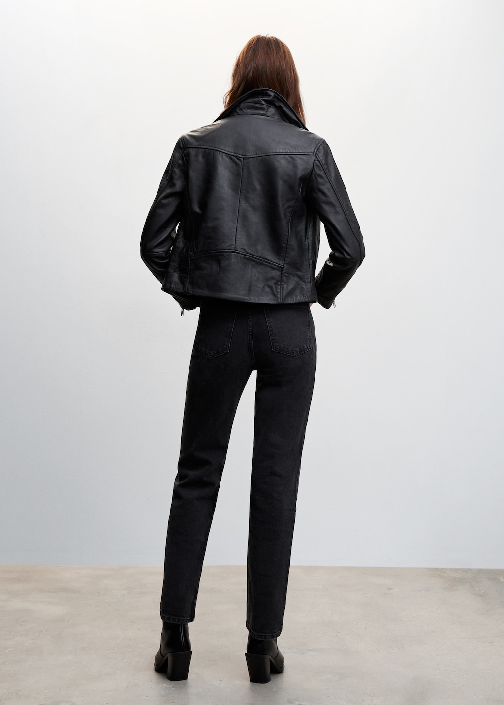 Leather biker jacket Women MANGO Azerbaijan
