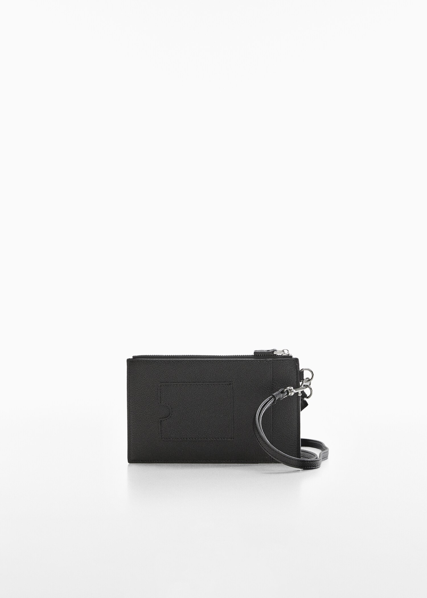 Saffiano-effect cardholder - Medium plane