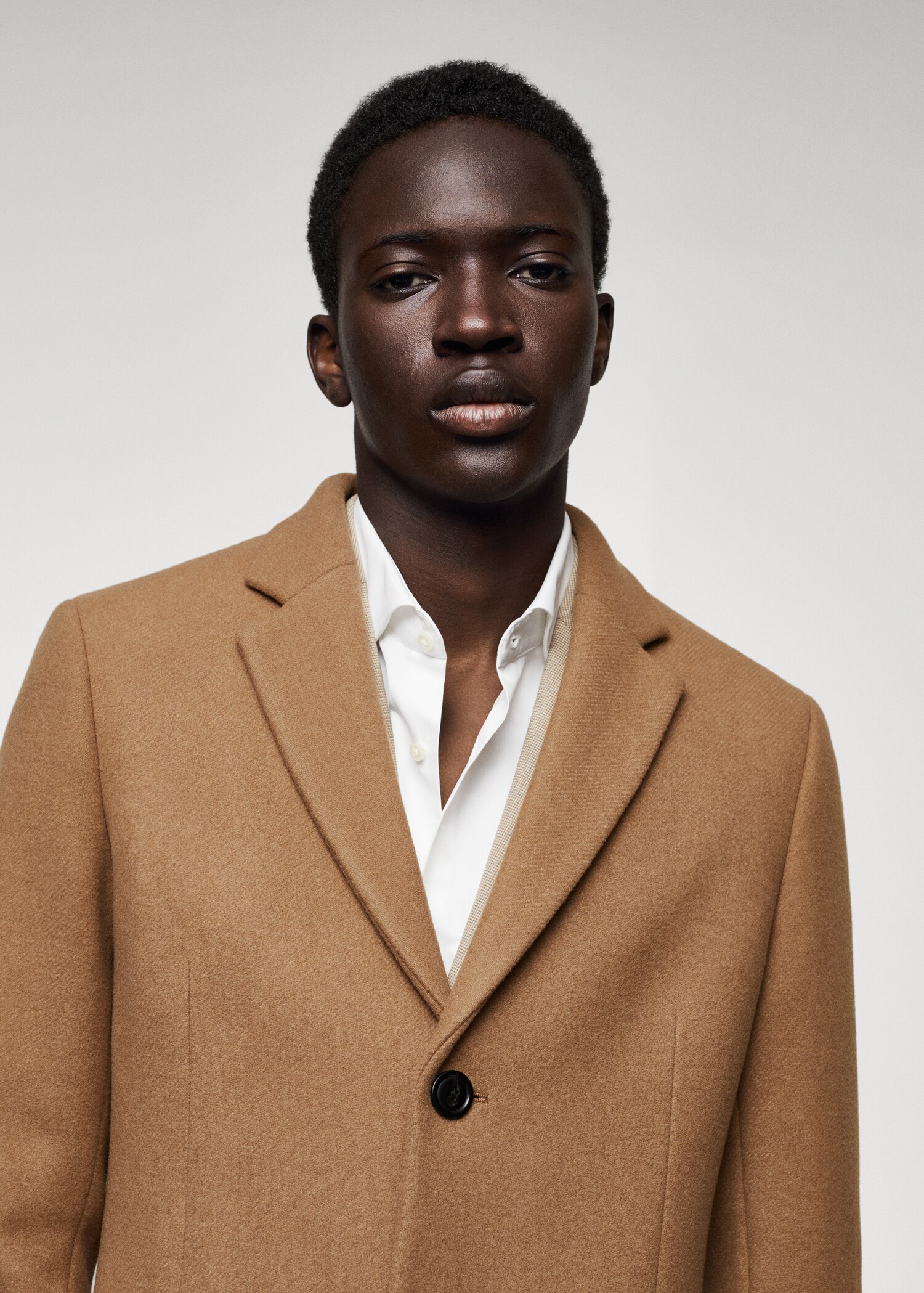 Manteau long laine recyclée - Détail de l'article 1