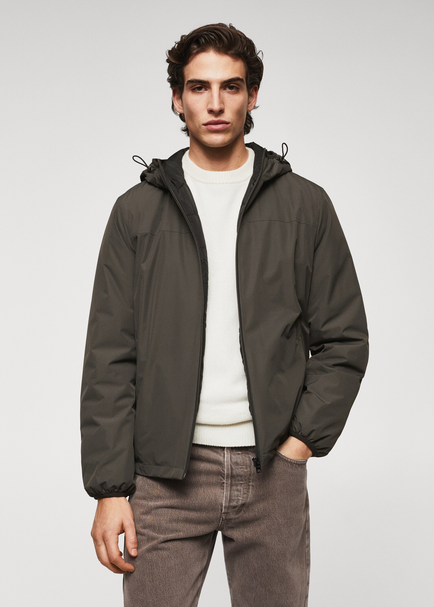 Raincoat hooded jacket - Medium plane