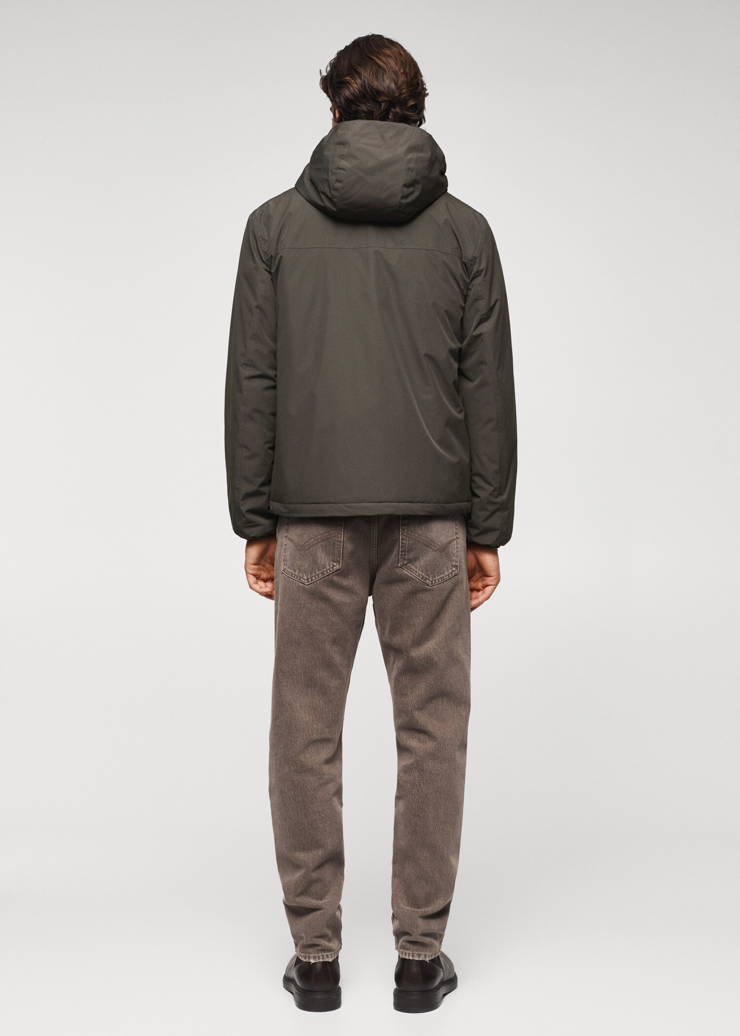 Raincoat hooded jacket - Reverse of the article