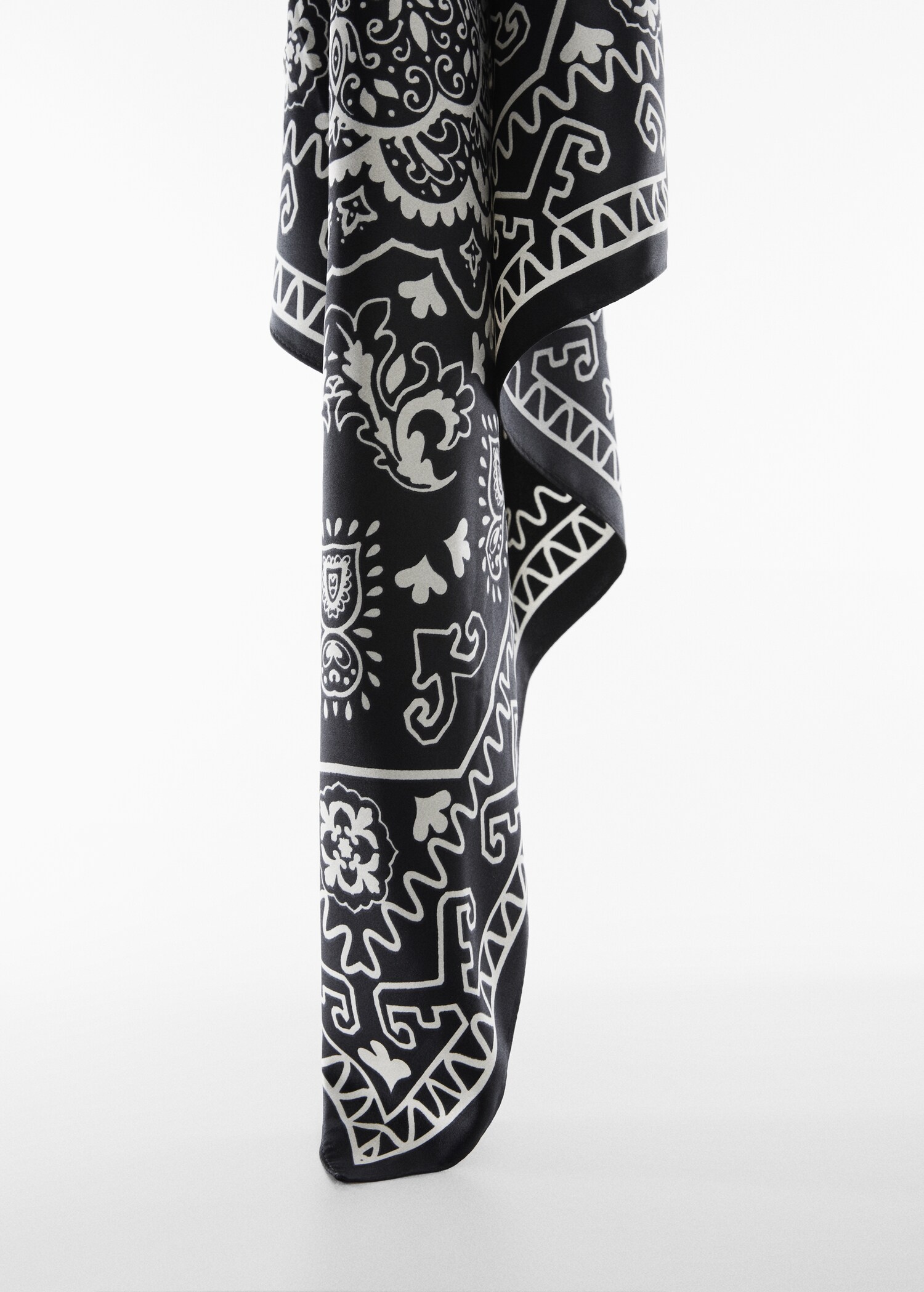 Geometric printed foulard - Medium plane