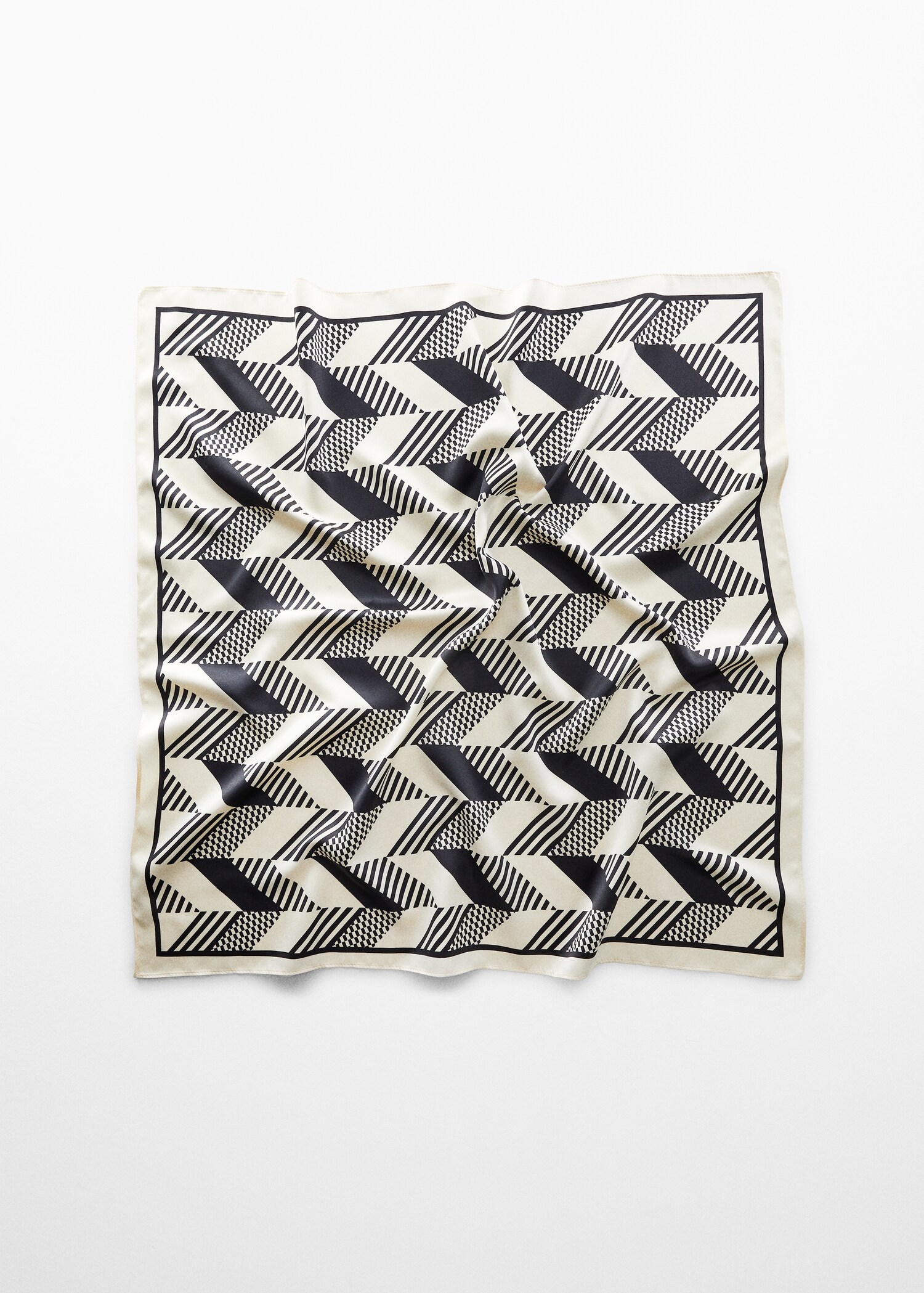 Printed satin scarf - Article without model