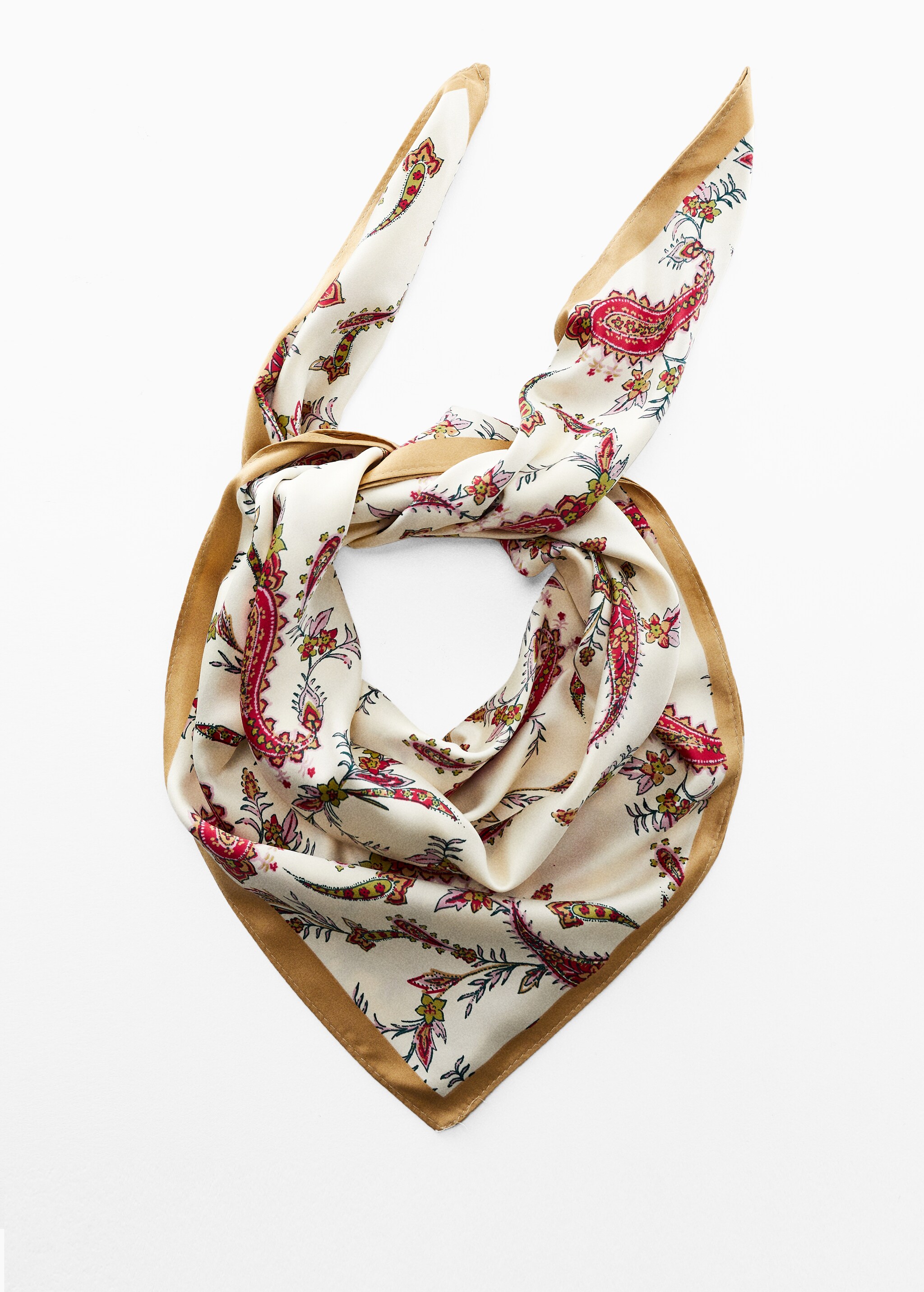 Printed satin scarf - Details of the article 2