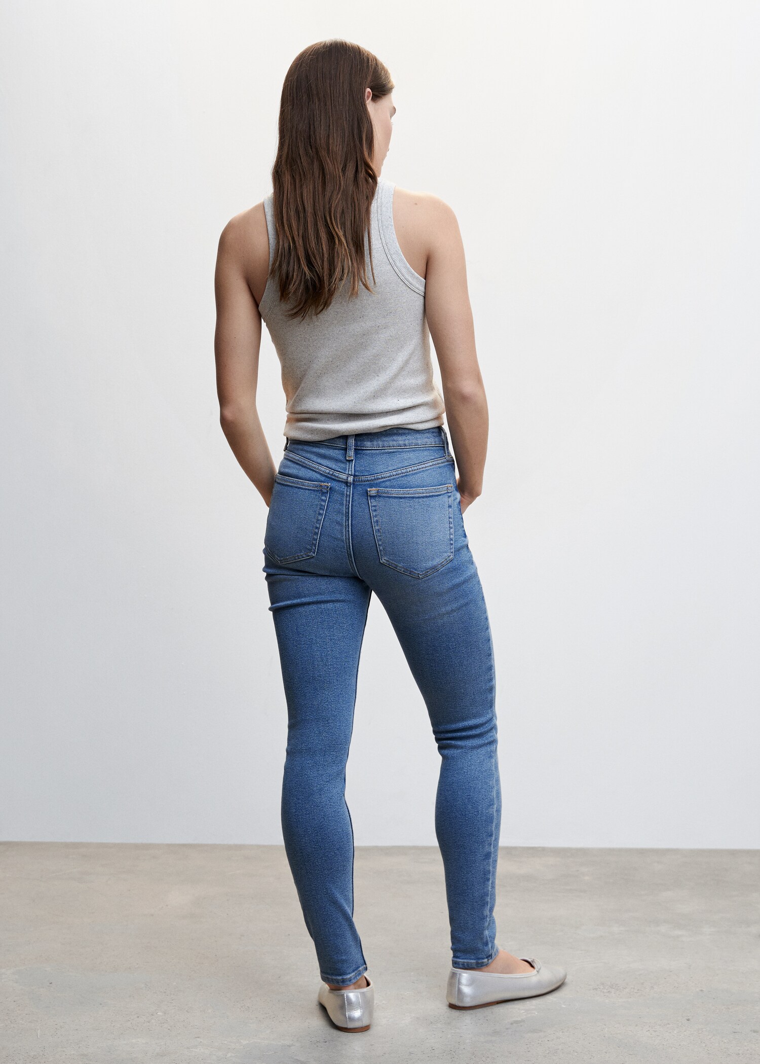Jeans skinny tiro alto  - Reverso del artículo
