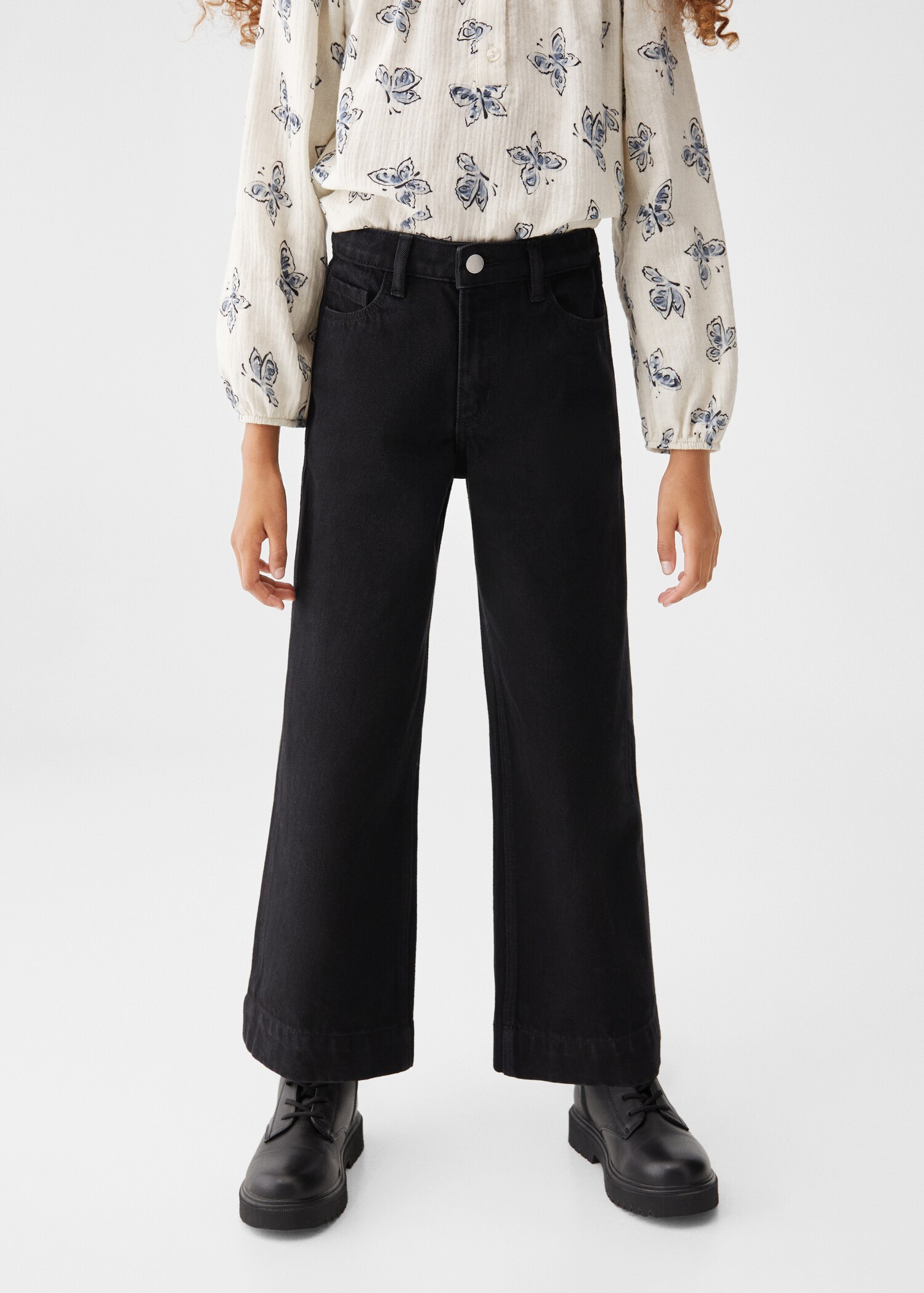 Jupe-culotte jean - Plan moyen
