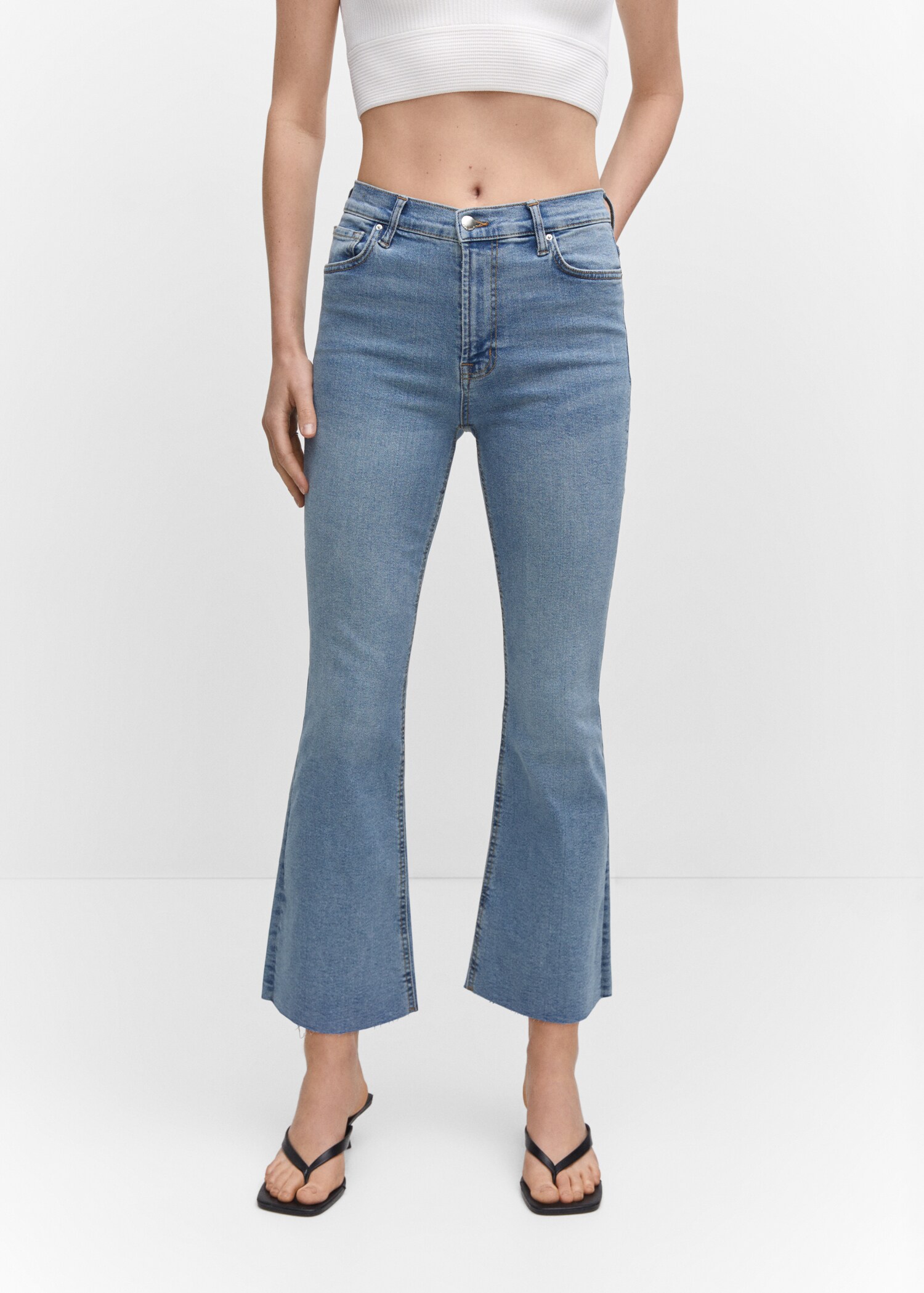 Jean flare crop - Plan moyen