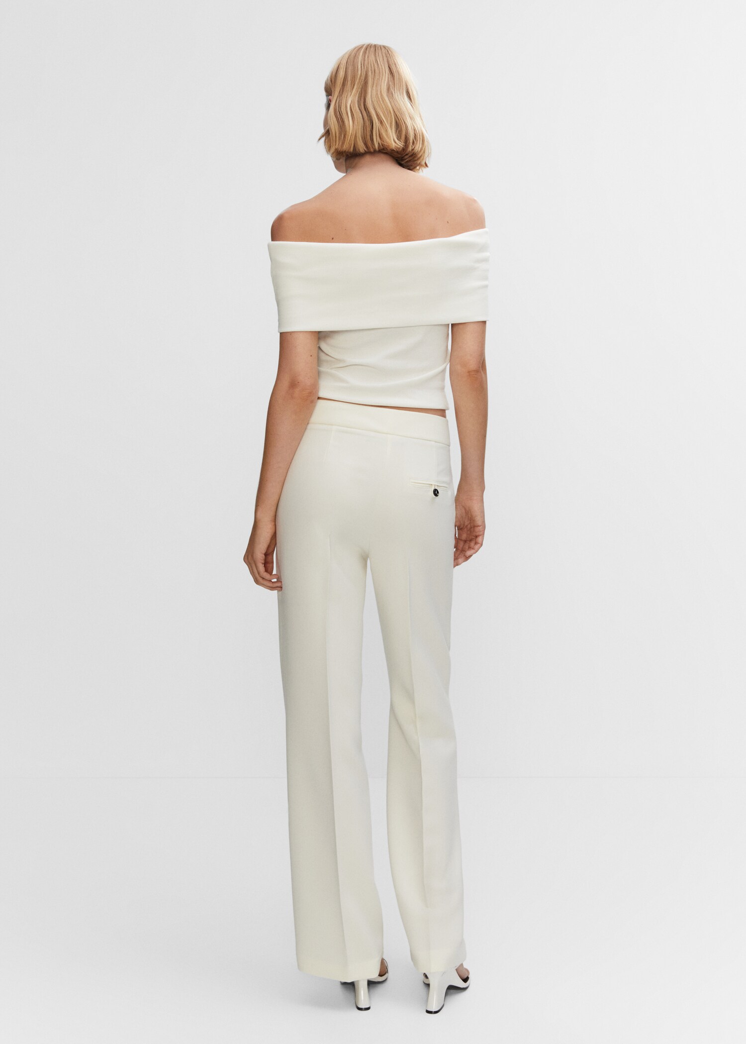 Flowy palazzo trousers - Reverse of the article
