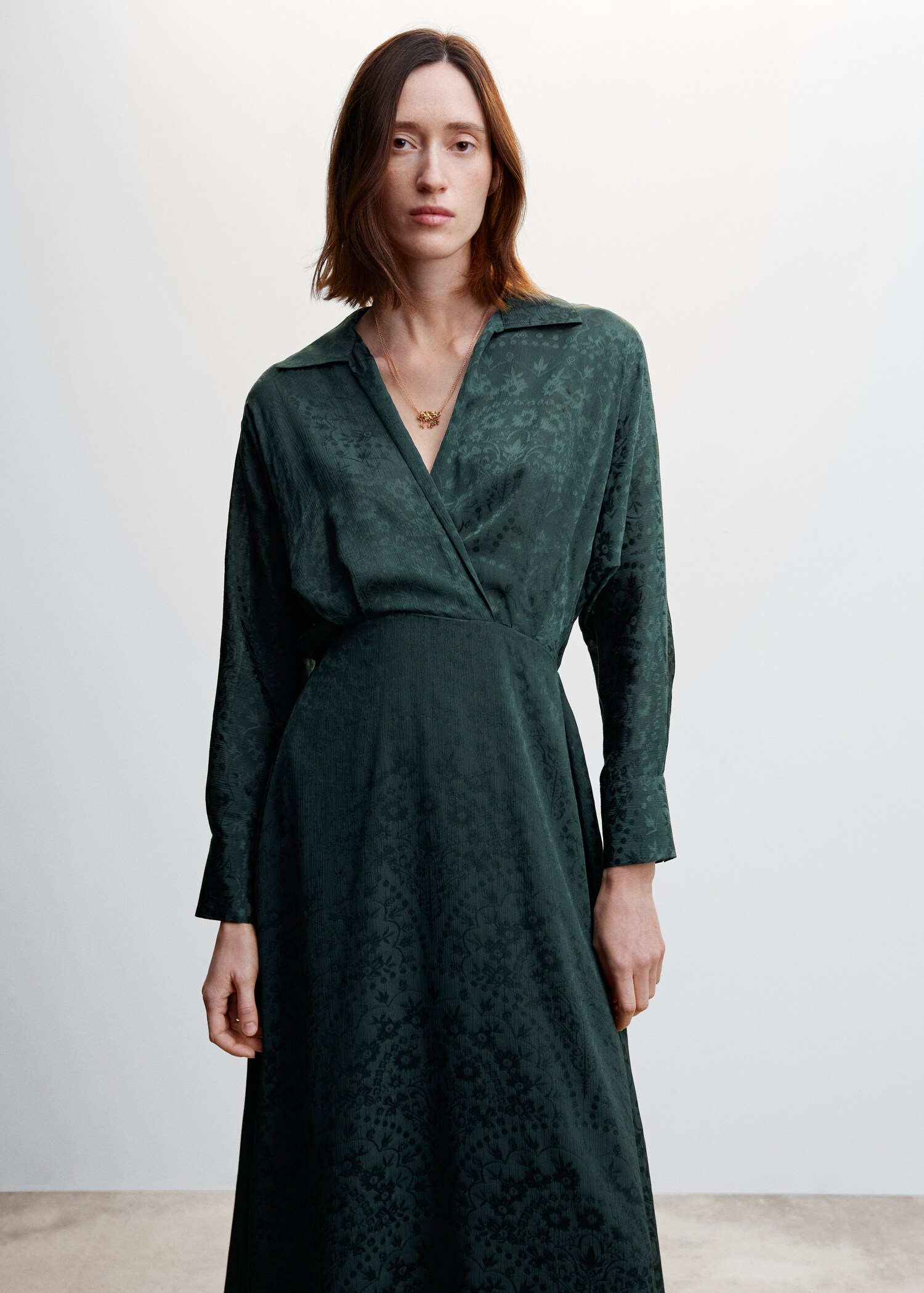Vestido jacquard - Plano medio
