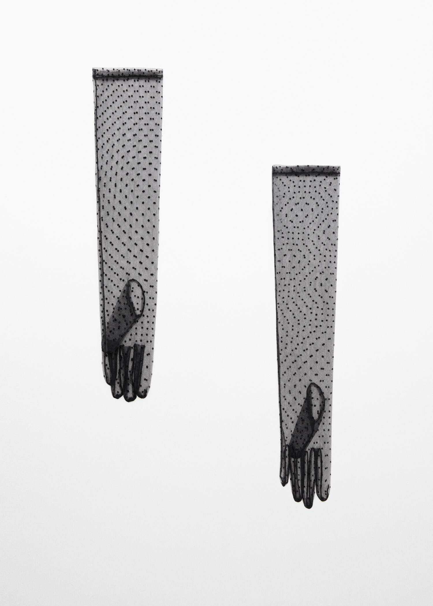Long semi-transparent gloves - Article without model