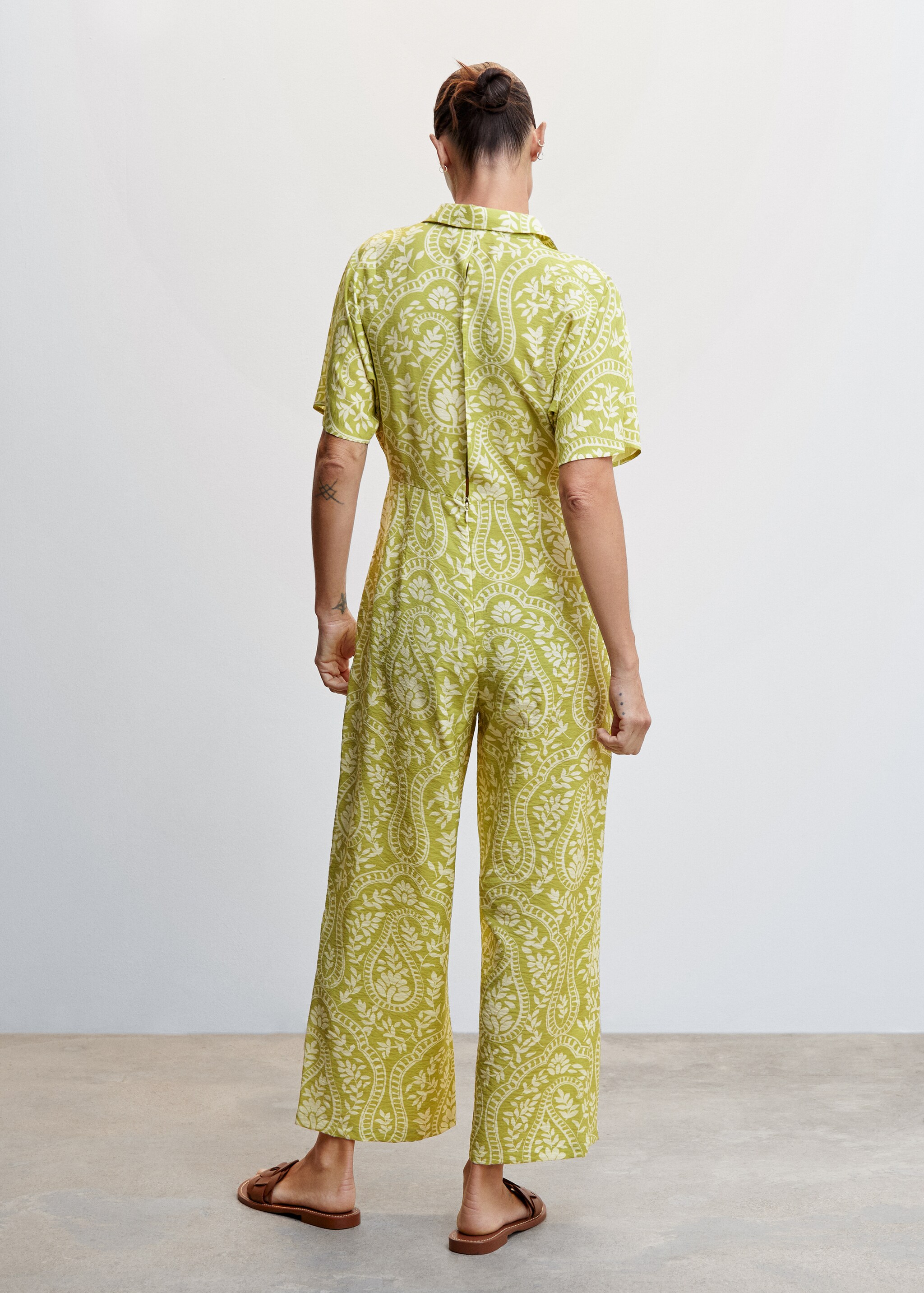 Printed wrap jumpsuit - Reverse of the article