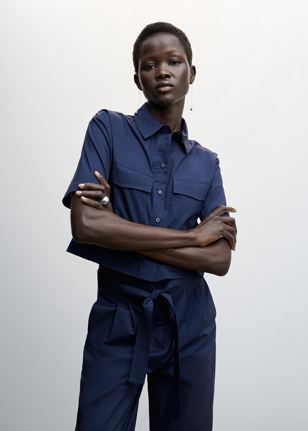 Chemise avec poche femme sale