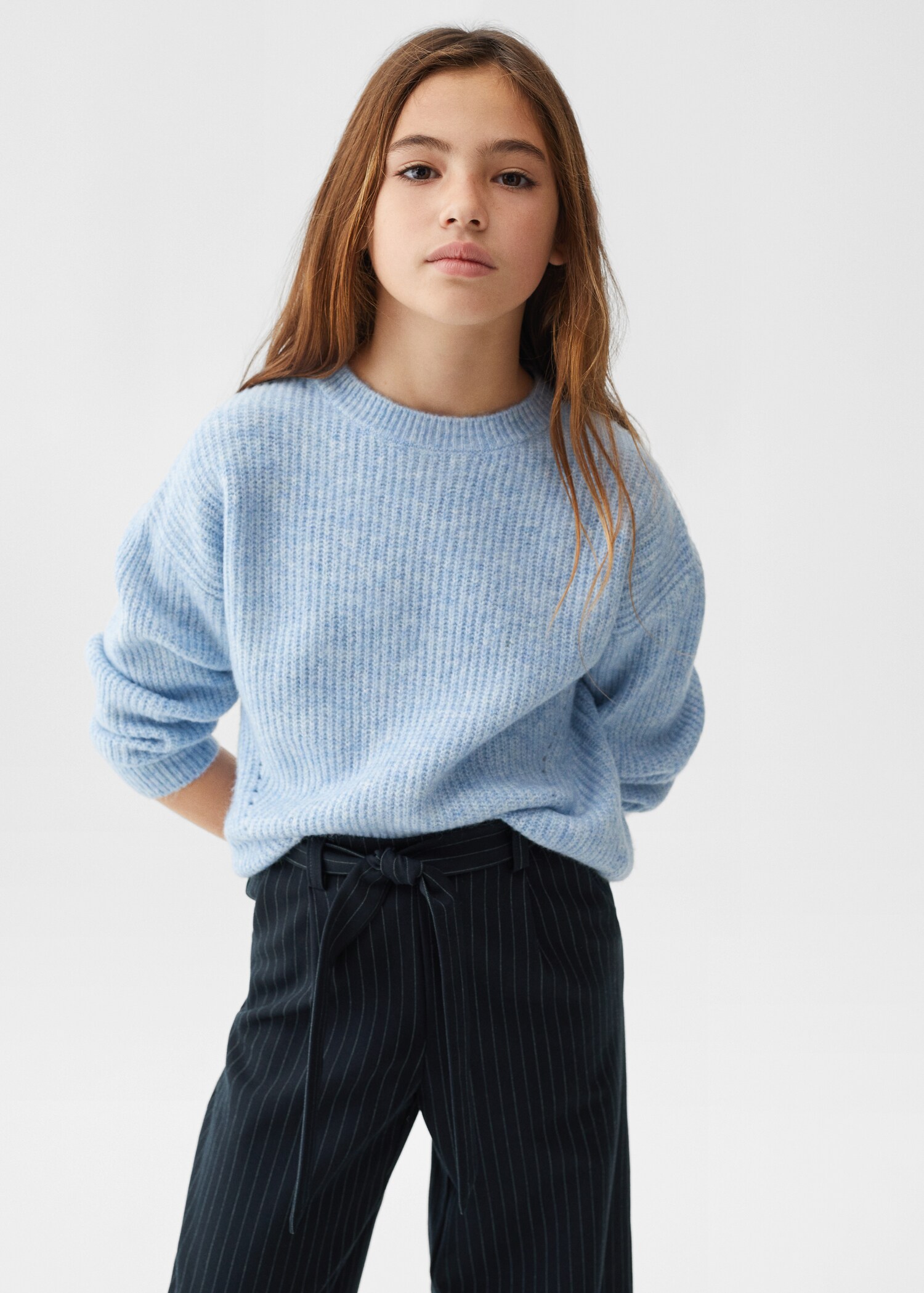 Belt culottes trousers - Medium plane