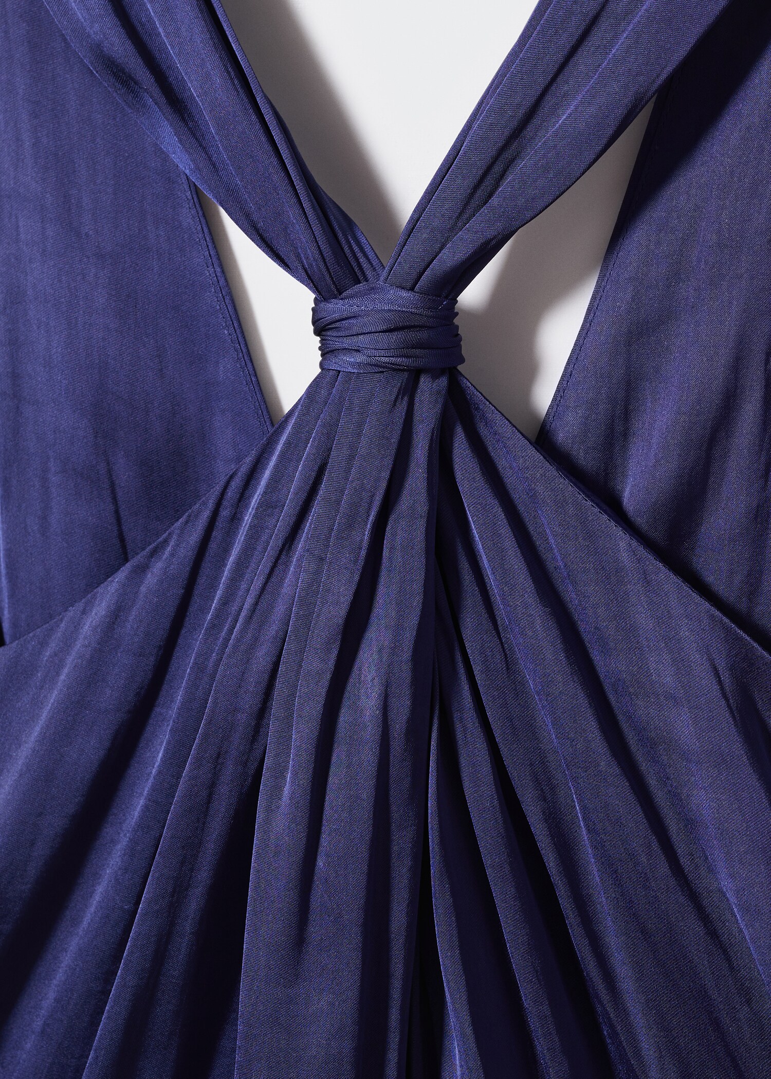 Satin cross-back jumpsuit  - Details of the article 8