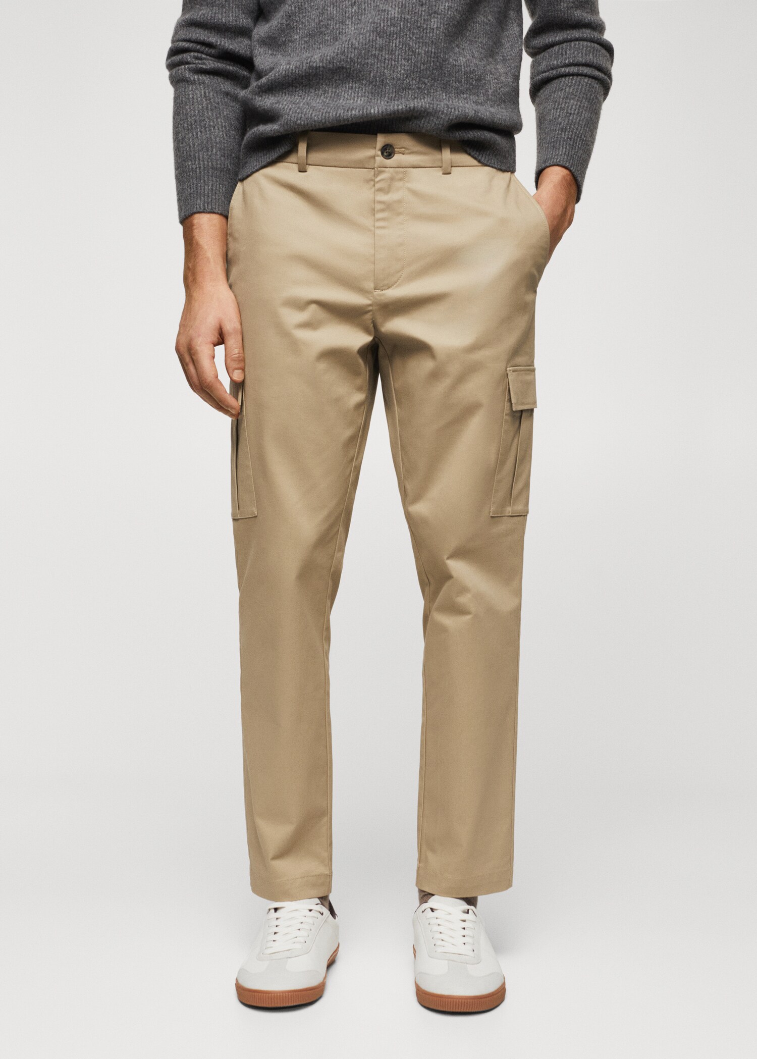 Pantalon cargo coton - Plan moyen