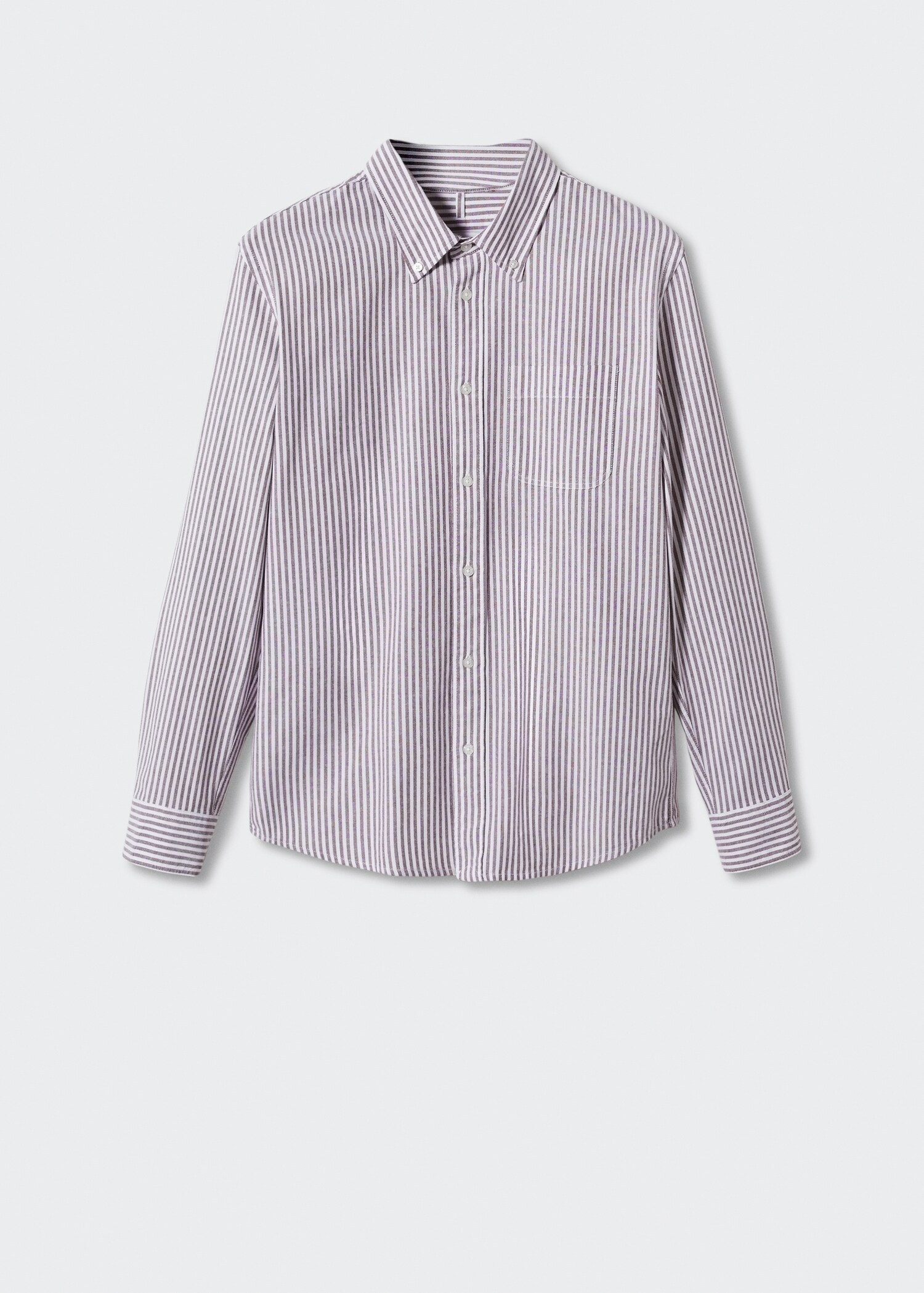 Regular-fit cotton striped shirt - Article without model