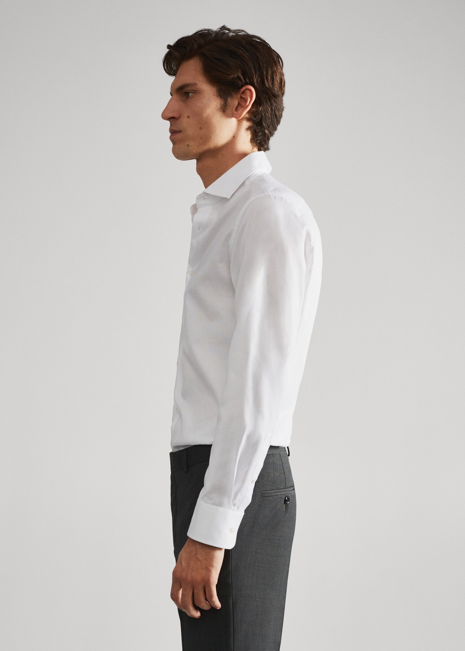 Camisa traje slim fit algodón - Detalle del artículo 6
