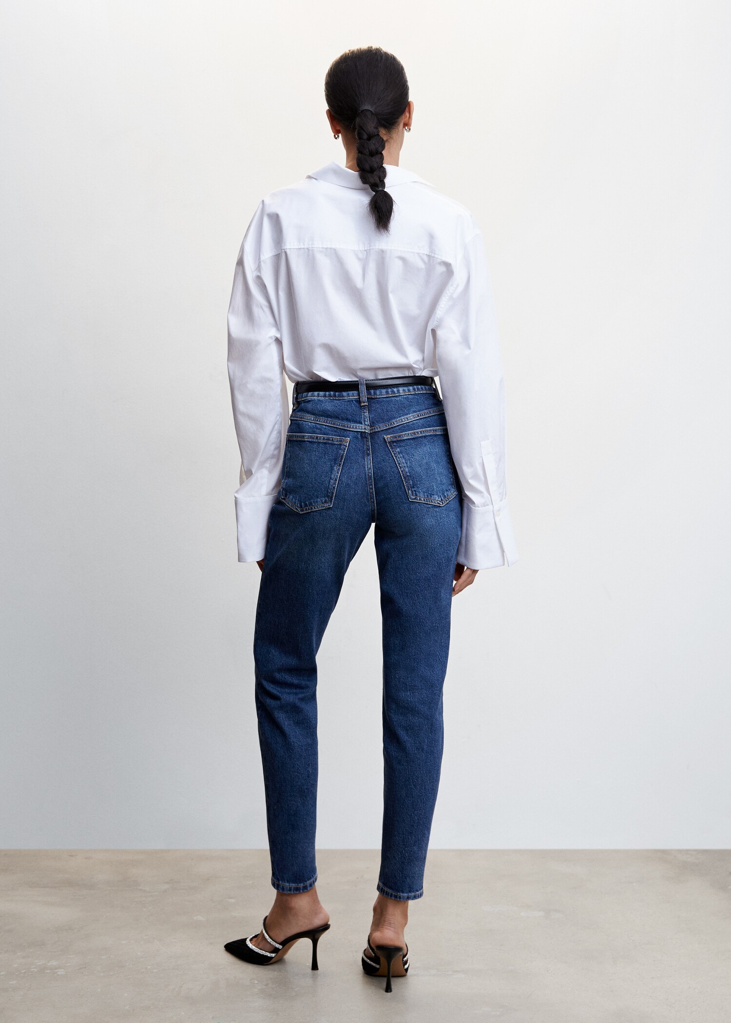 Jean mom confort taille haute - Verso de l’article