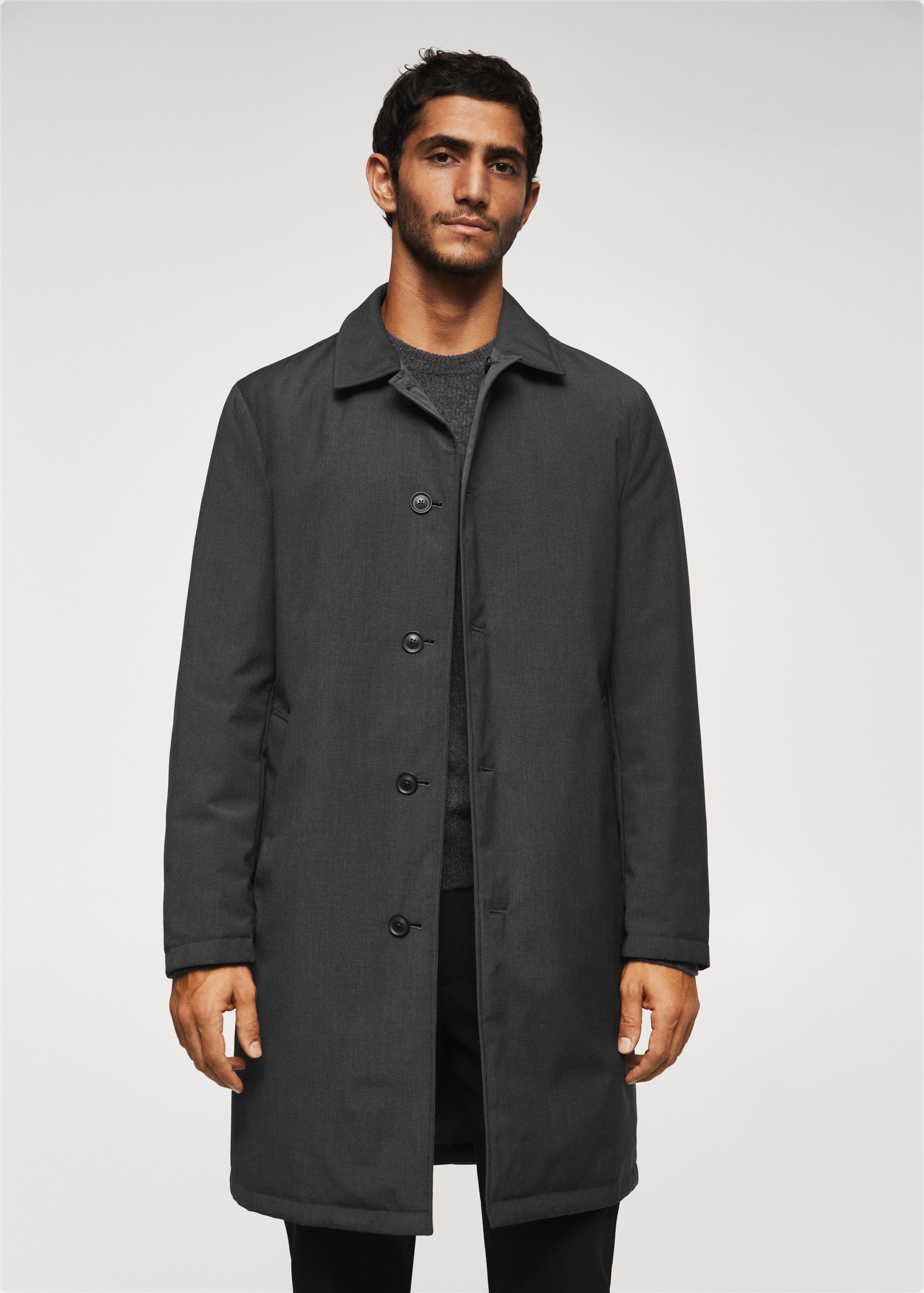 Reversible wool trench coat - Details of the article 4