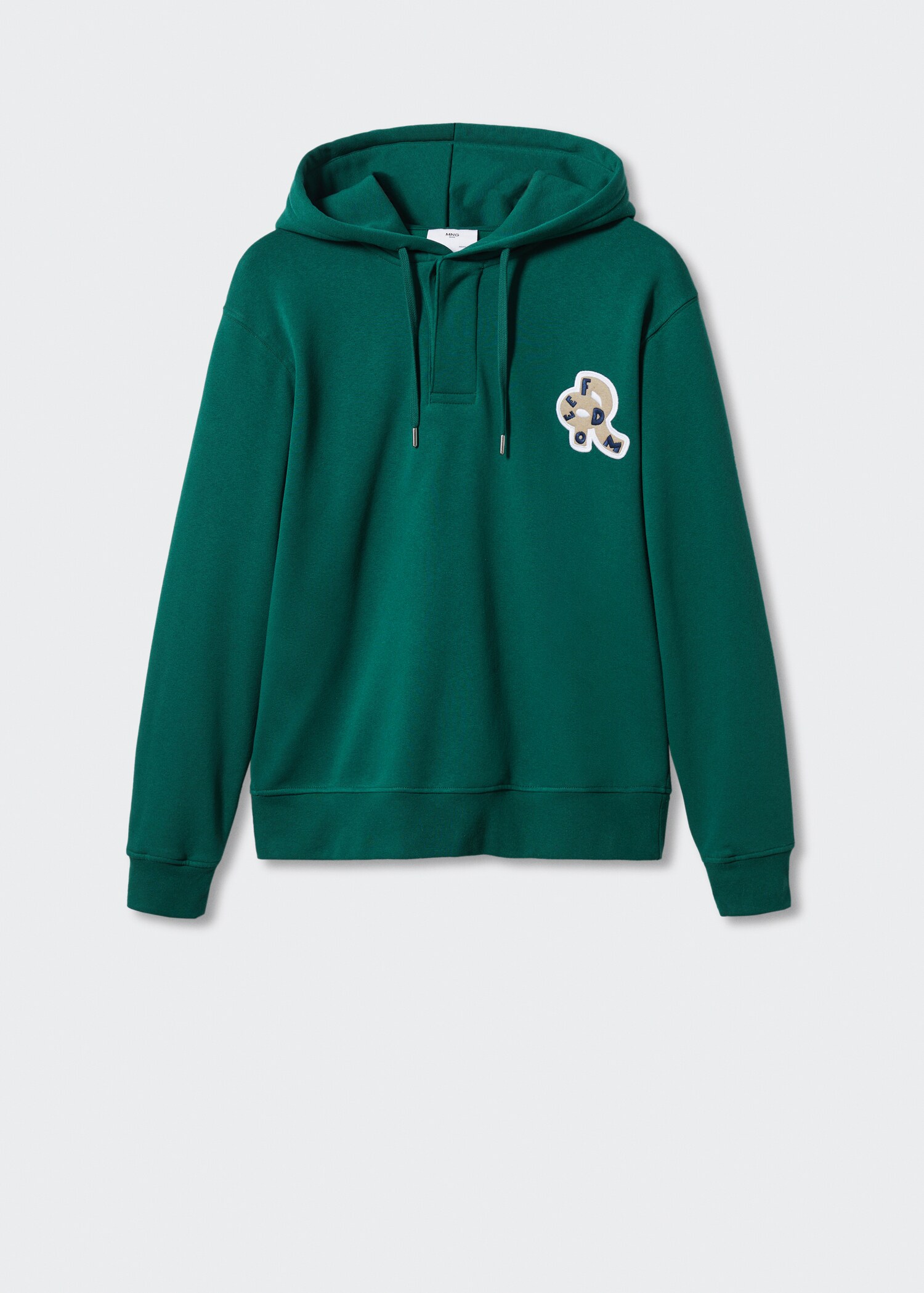 Sweatshirt de capuz com bordado - Artigo sem modelo