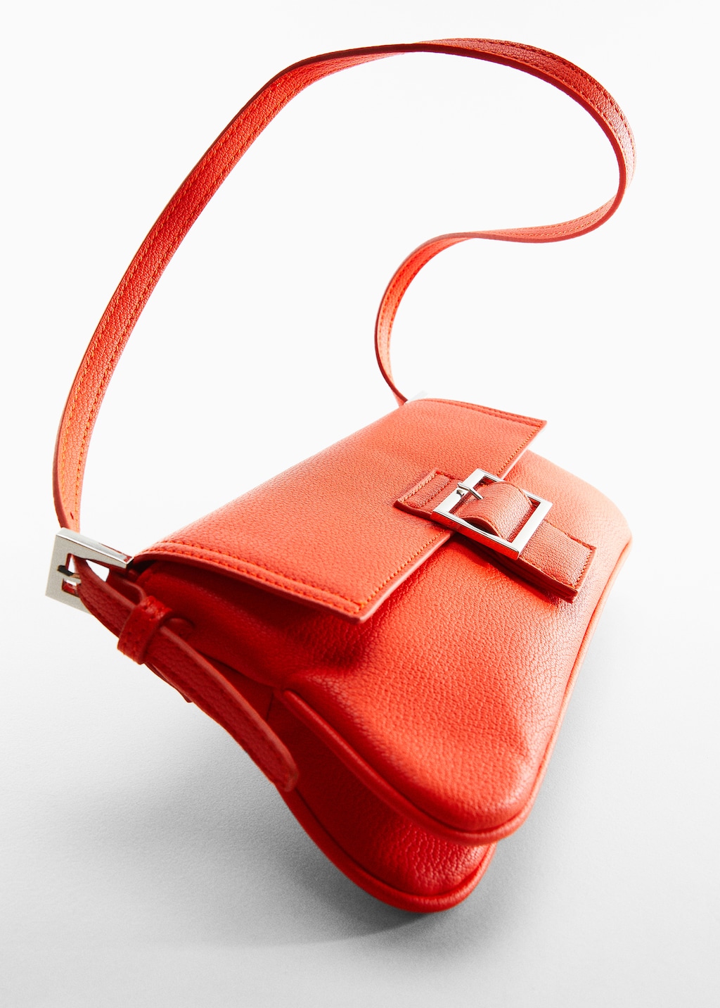 Mango buckle baguette bag sale