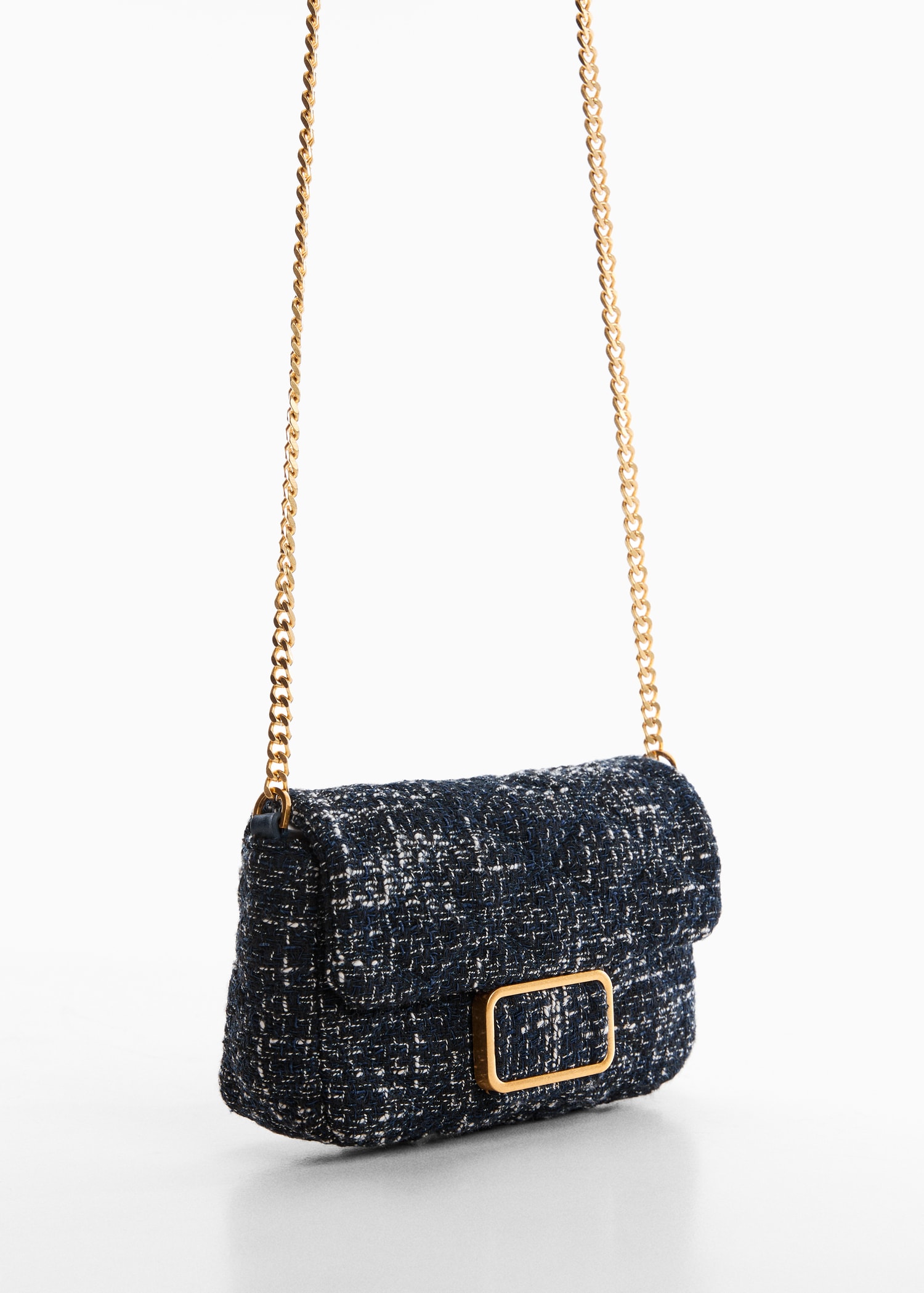 Bolso tweed hebilla - Plano medio