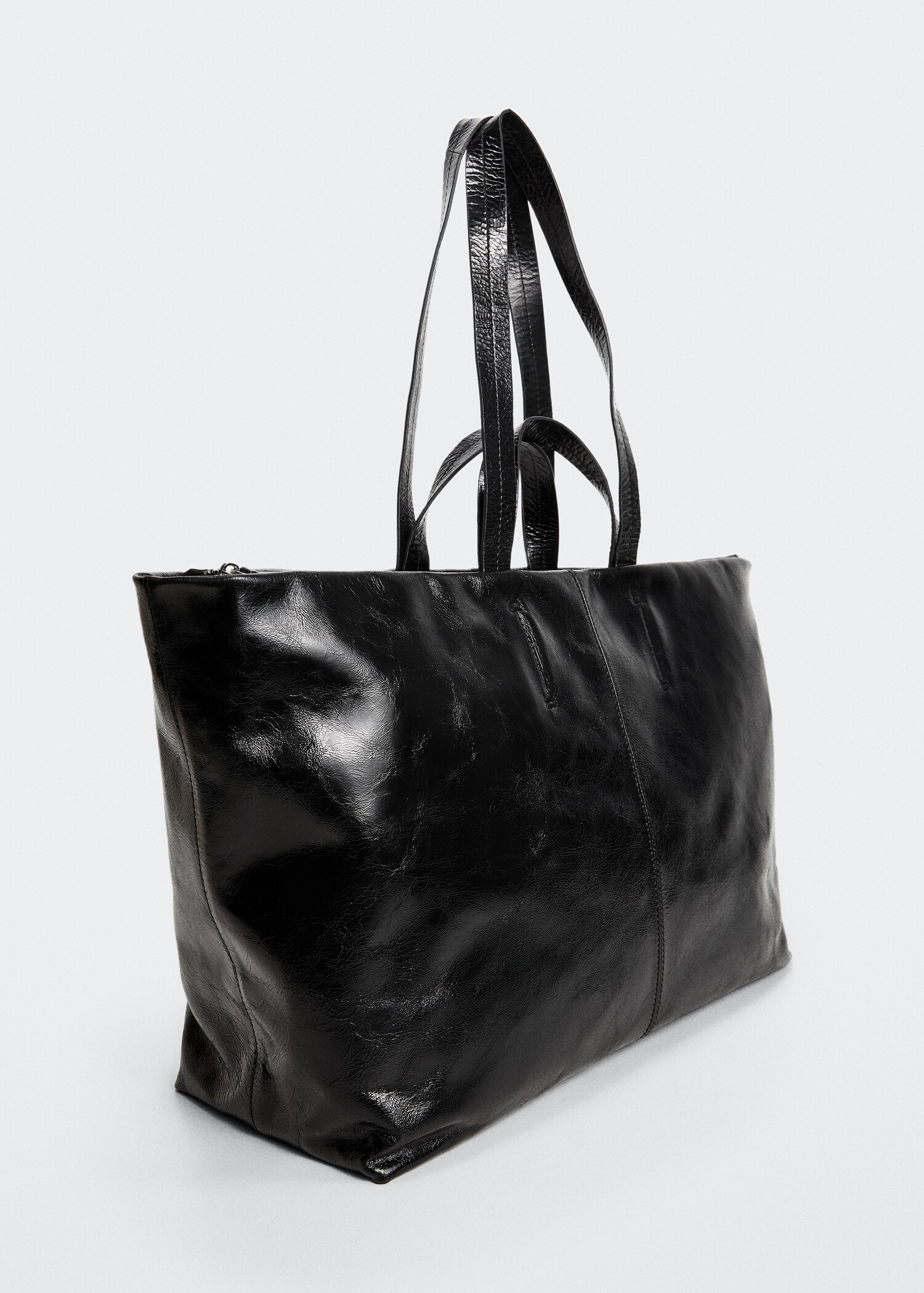 Kožna shopper torba - Prikaz srednjeg dijela