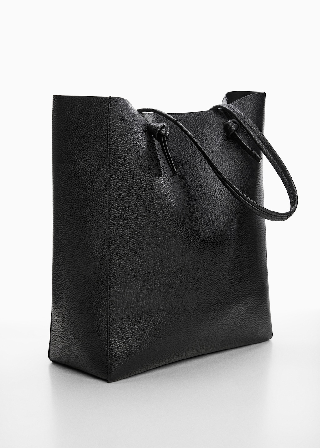 Knot handle shopper bag