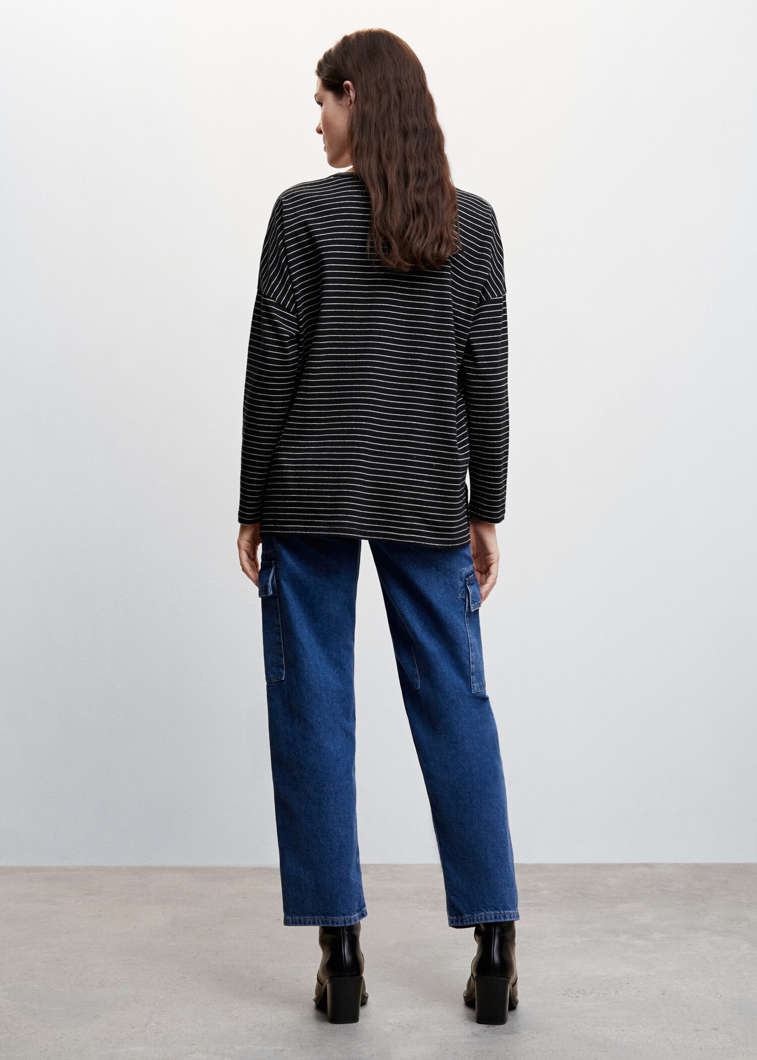 T-shirt manches longues oversize - Verso de l’article