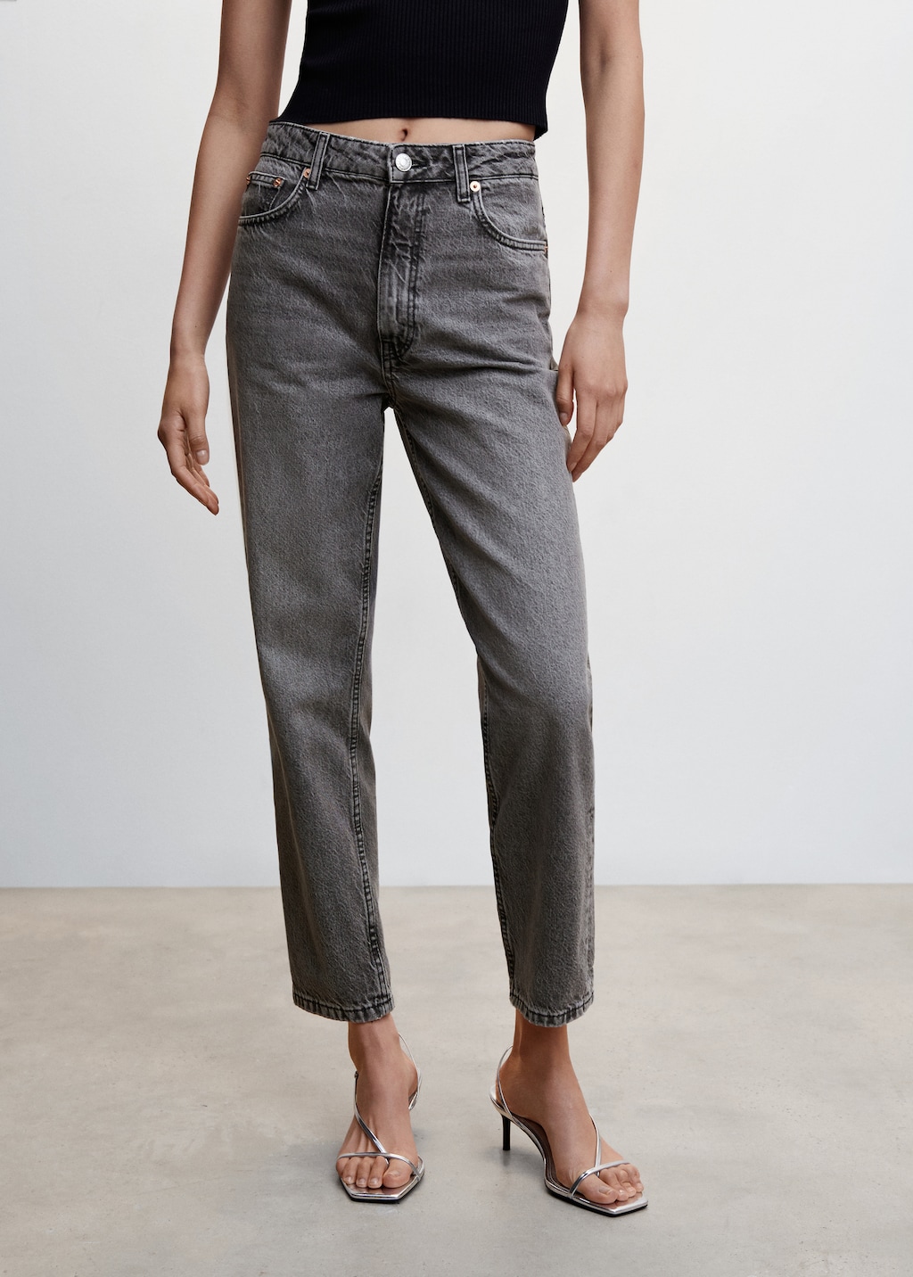 Mango denim mom jeans deals
