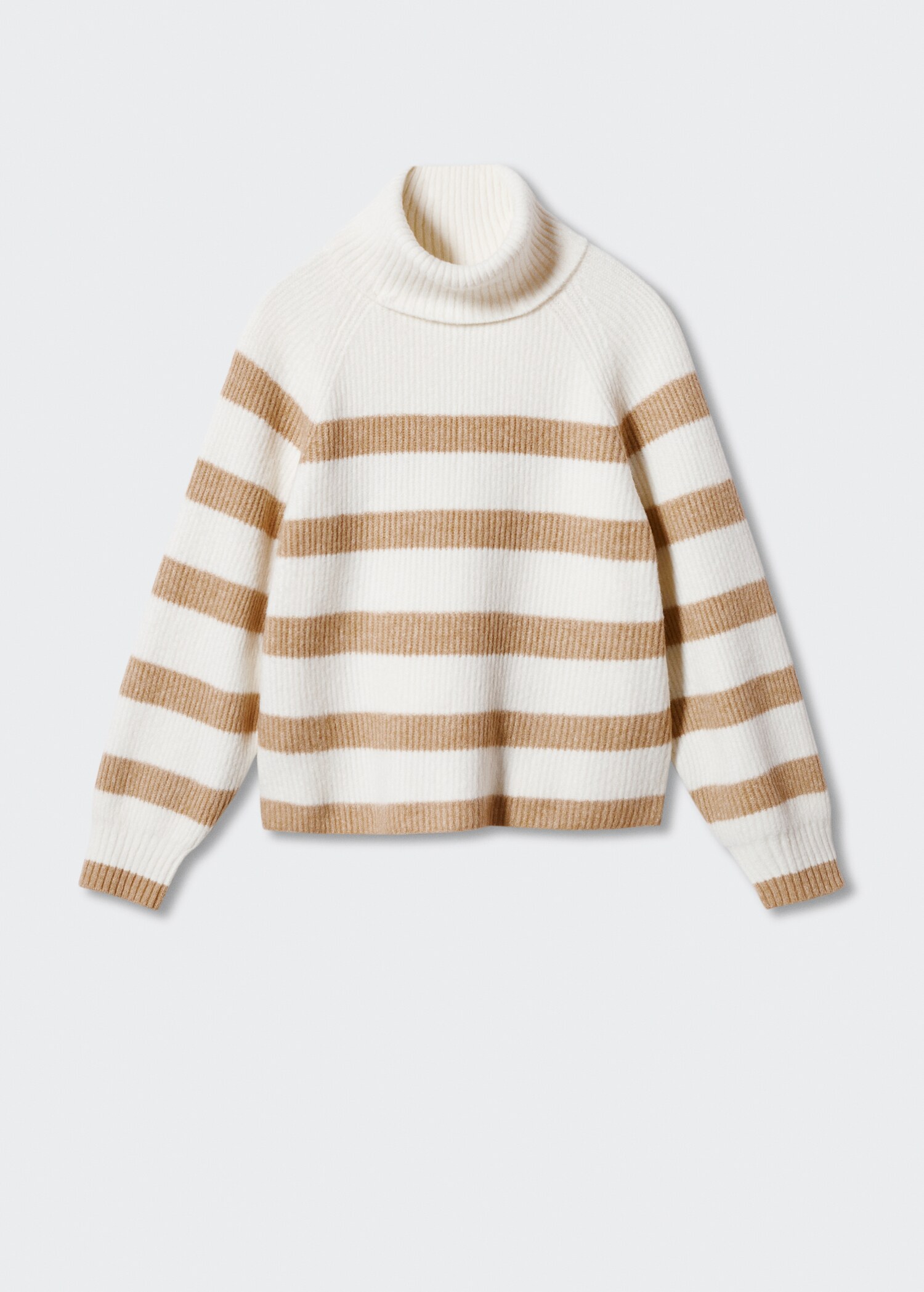 Gestreifter Rollkragenpullover - Artikel ohne Model