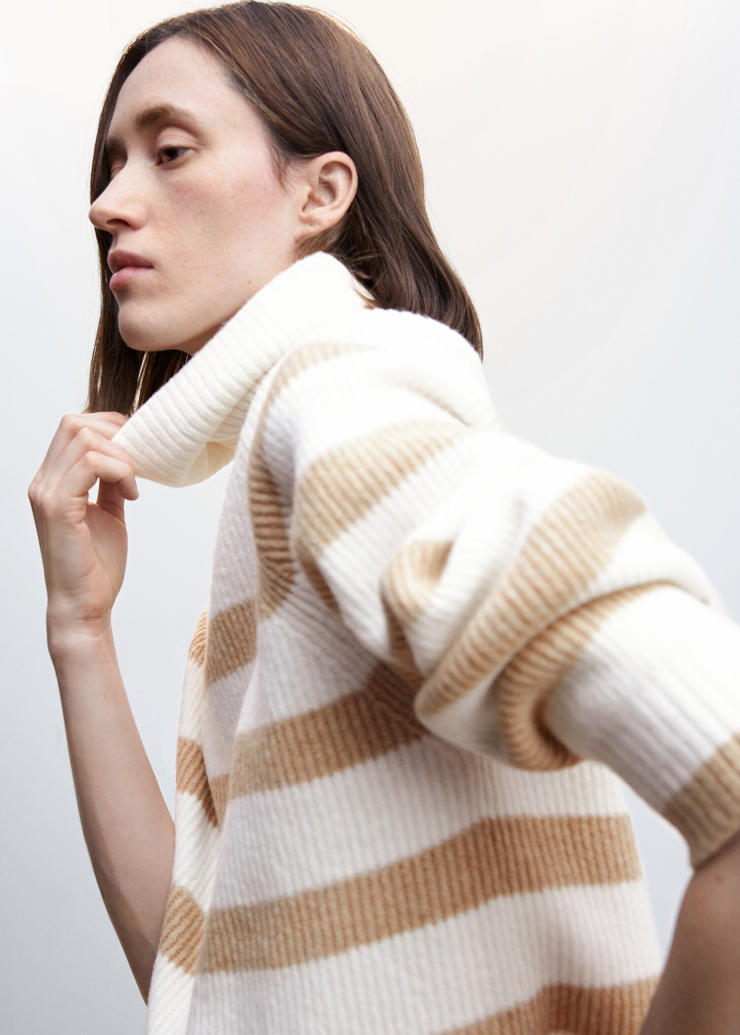 Gestreifter Rollkragenpullover - Detail des Artikels 1