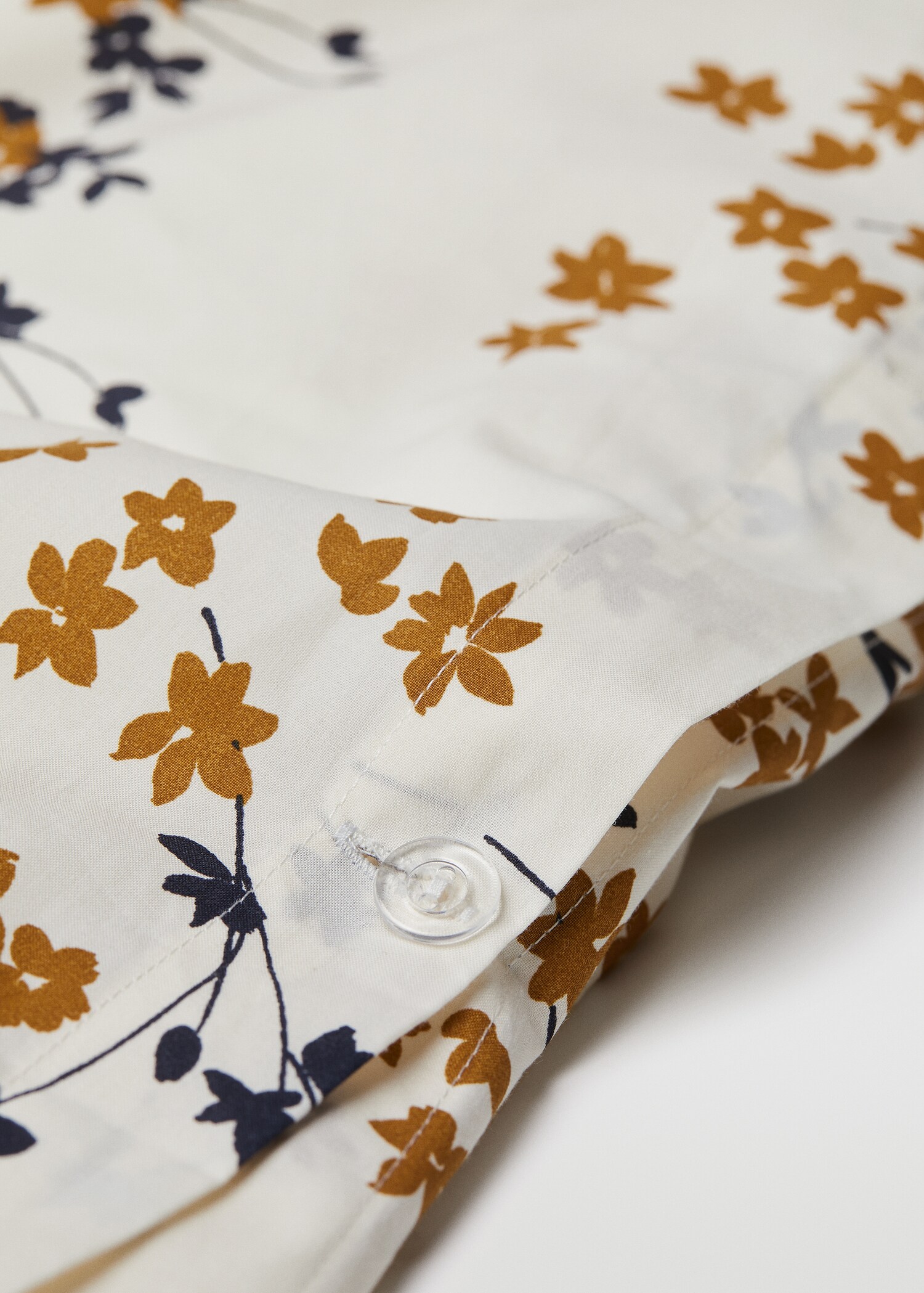 Floral embroidered duvet cover Single bed - Medium plane